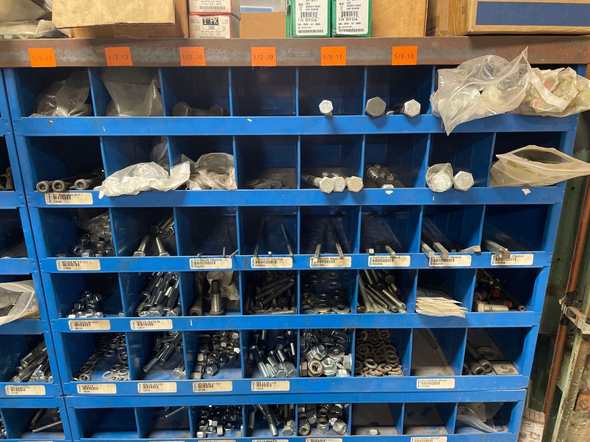 Fastenal Pigeon Hole Cabinets with Contents - Image 2 of 10