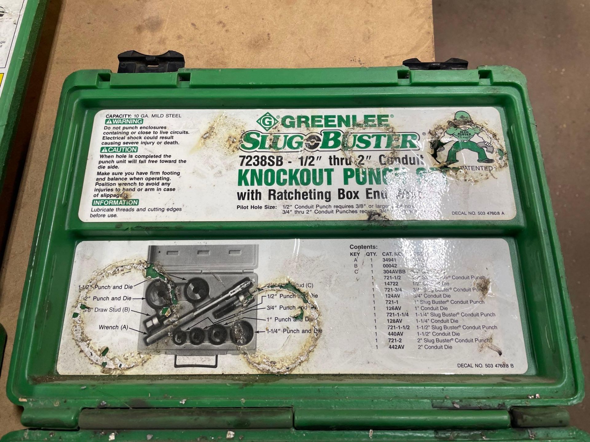 Greenlee Hydraulic Punch Driver/Knockout Punch Kits - Image 5 of 5