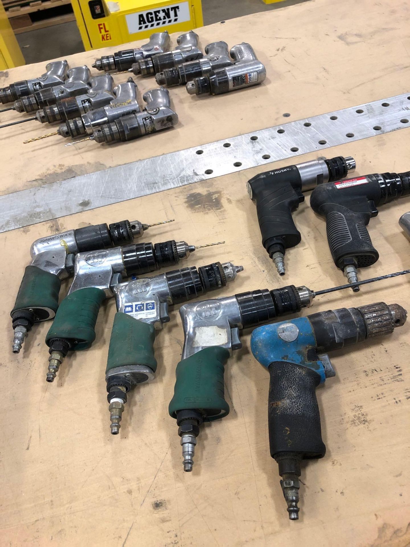 Lot of (9) Misc. Pneumatic Hand Drills - Image 2 of 4