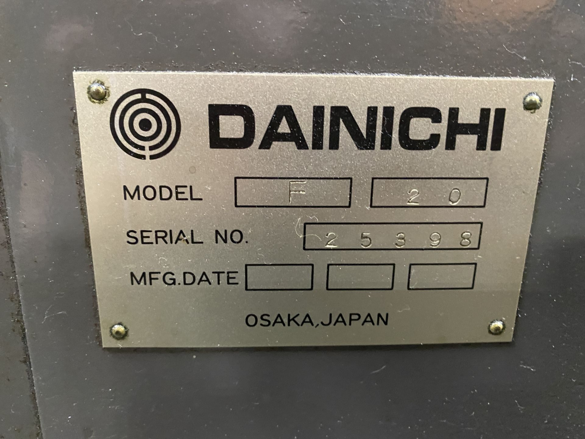 Dainichi F20 CNC Lathe - Image 6 of 6