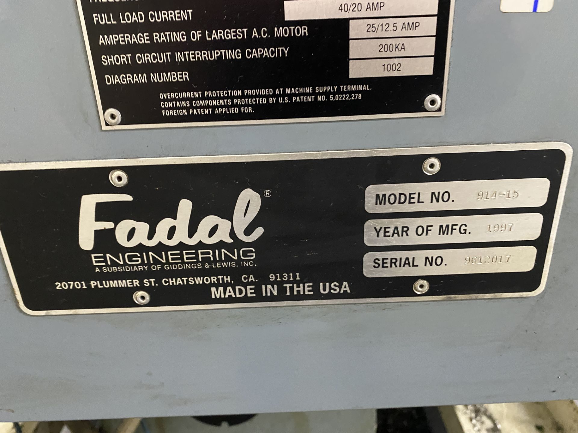 1997 Fadal VMC 15 Vertical Machining Center - Image 5 of 5