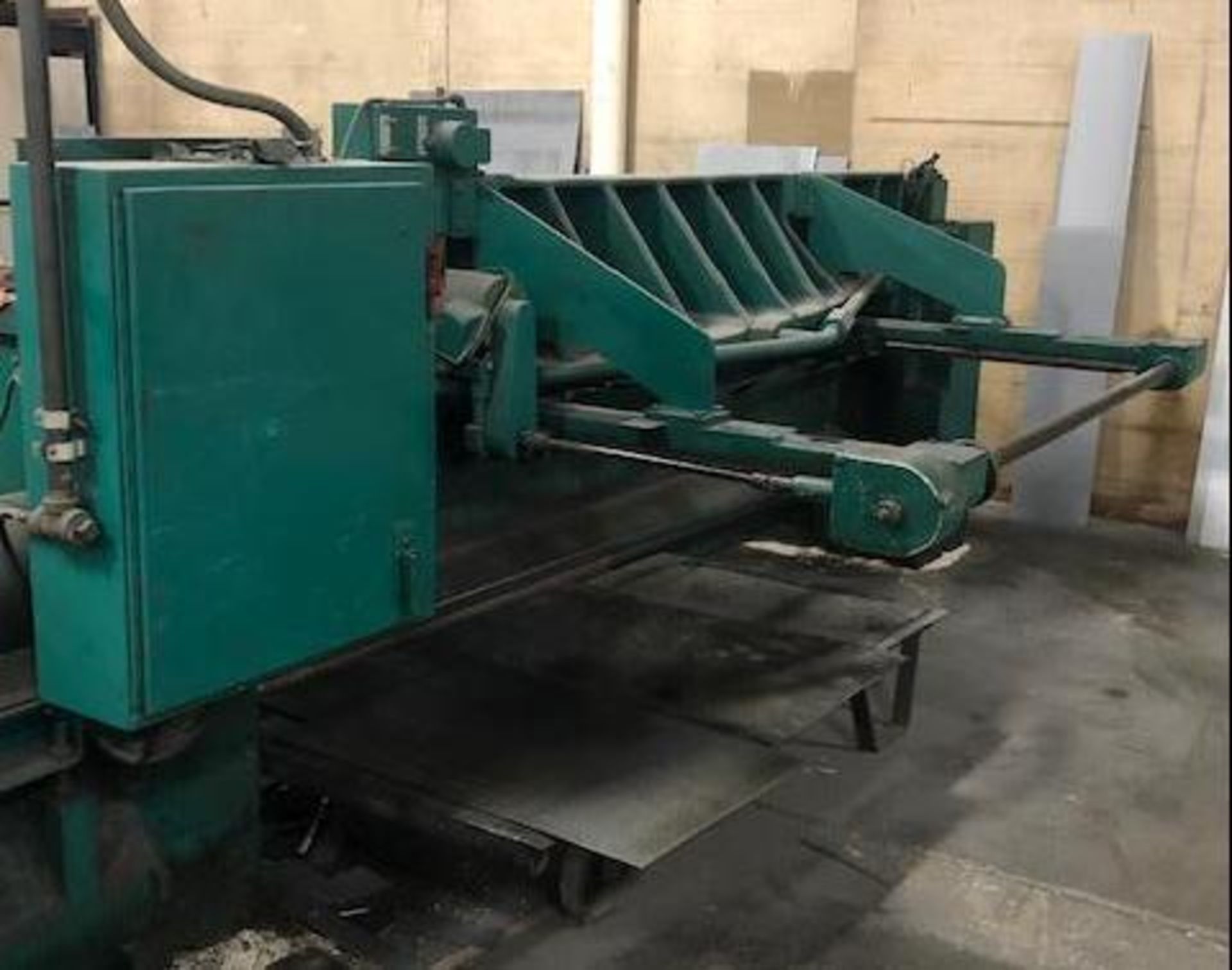 10' x 1/4" WYSONG MECHANICAL POWER SQUARING SHEAR - Image 2 of 3