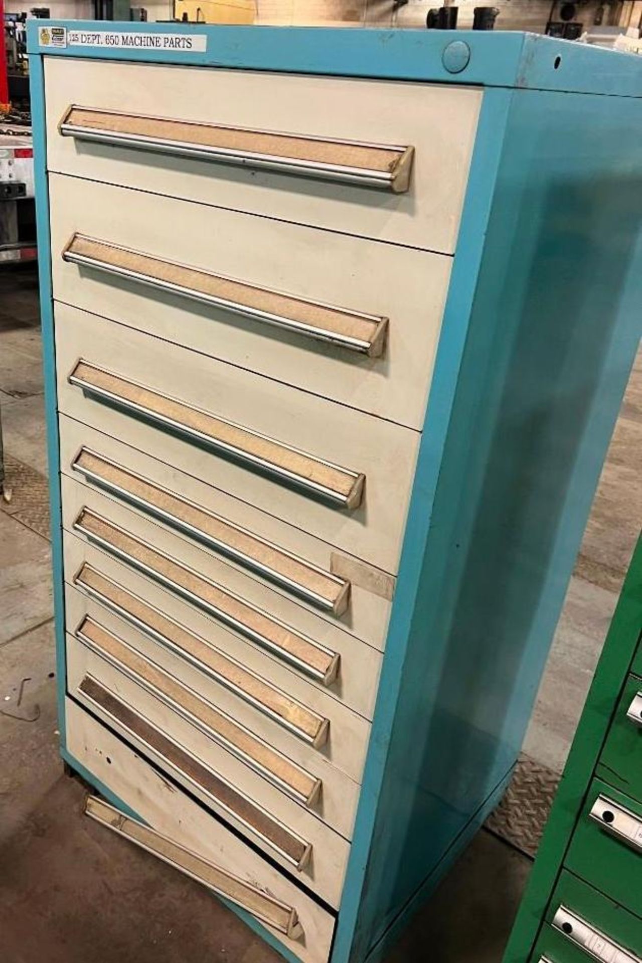 9-Drawer Stanley Vidmar Tool Cabinet w/contents