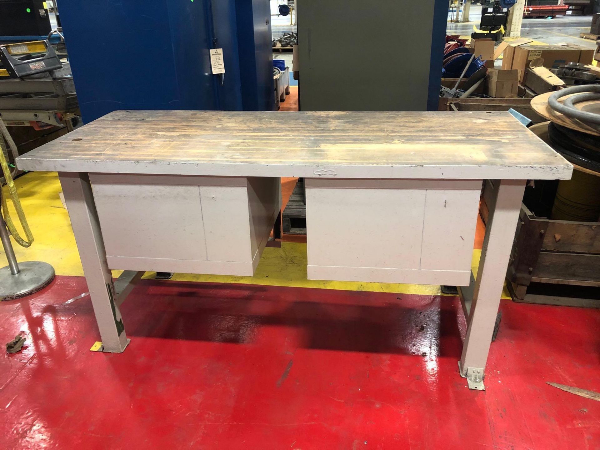 4 Drawer Butcher Block Work Bench 72"L x 30" W x 34" H - Image 3 of 5