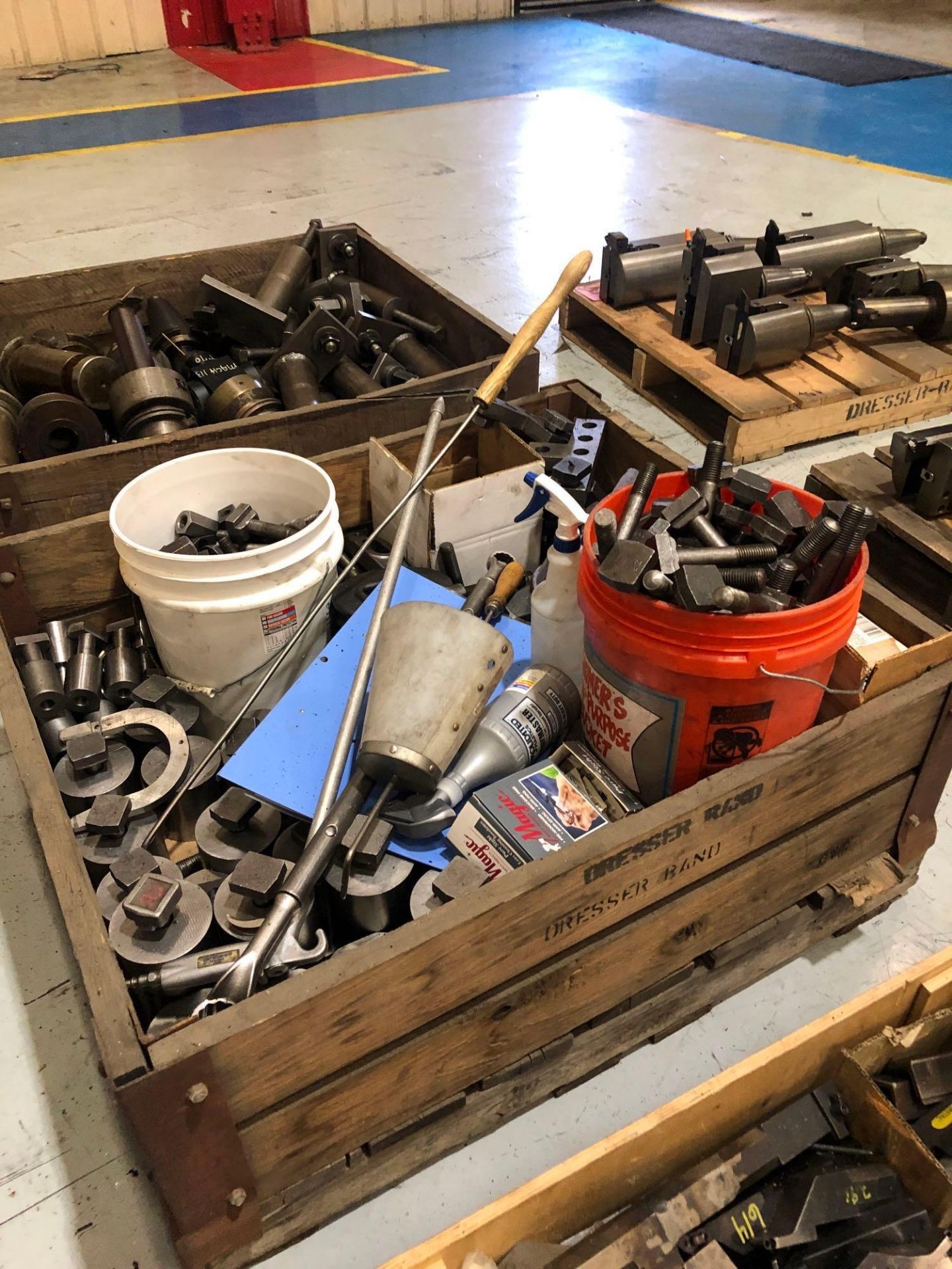 Lot of Misc Hold downs & Set-up Tooling for VTL in Wood Box / Crate - Image 2 of 6