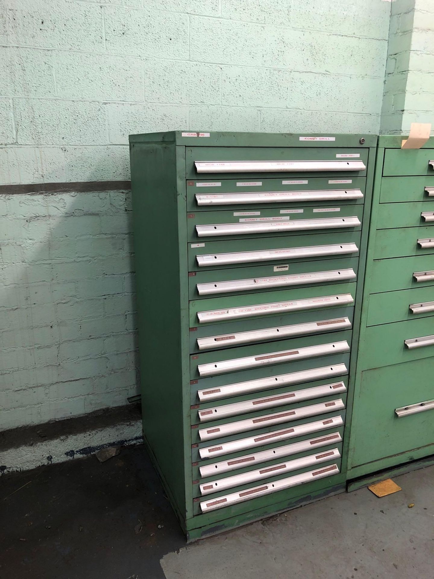 15 Drawer Stanley Vidmar Type Cabinet, 30" W x 28" D x 61" H - Image 2 of 16