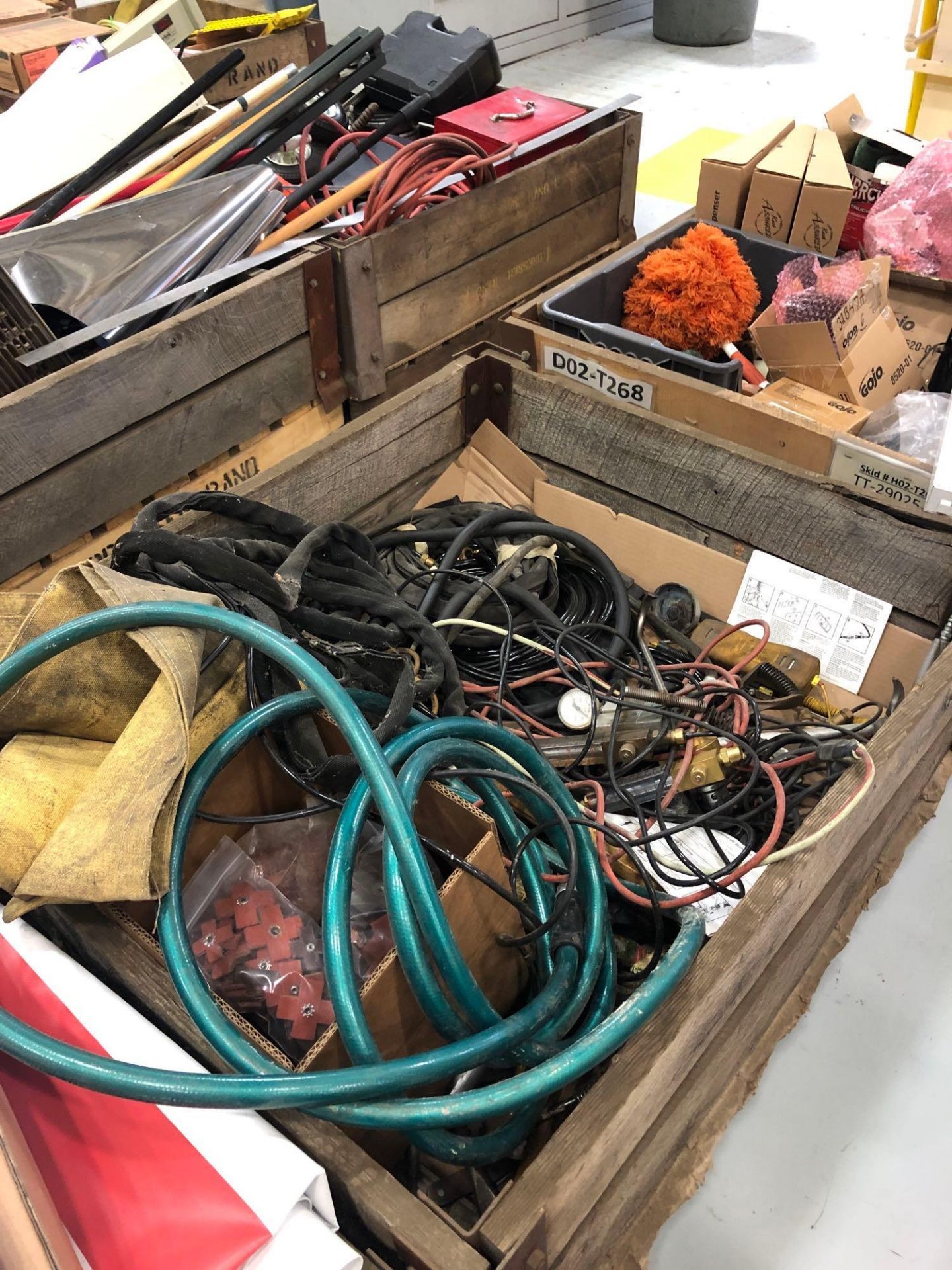 Lot of Welding Cables, meters, Face Shield & Misc Items