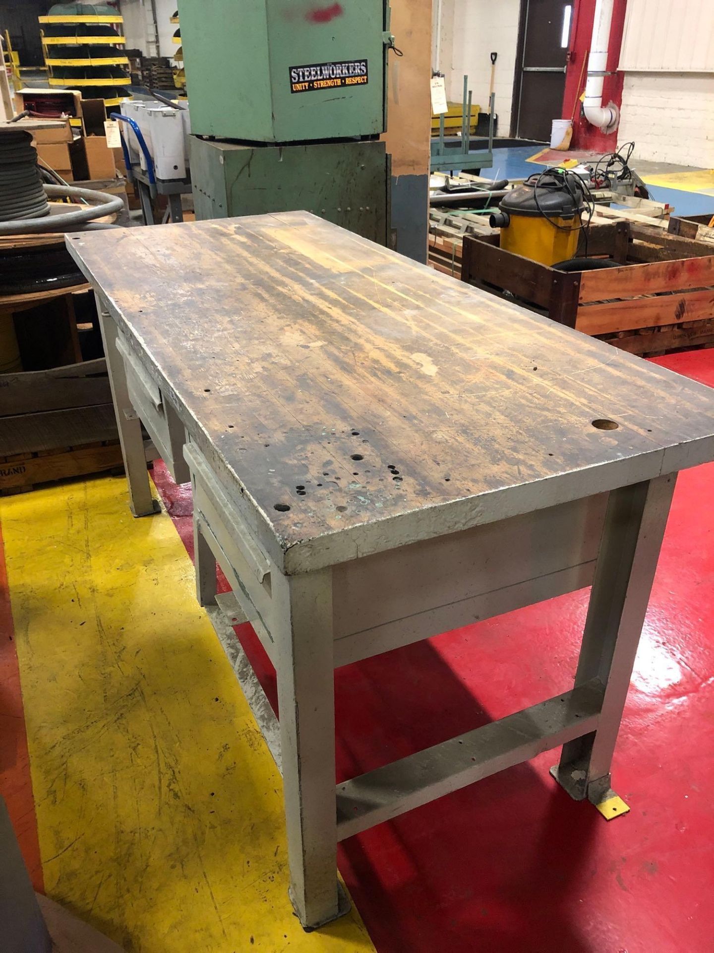 4 Drawer Butcher Block Work Bench 72"L x 30" W x 34" H - Image 2 of 5