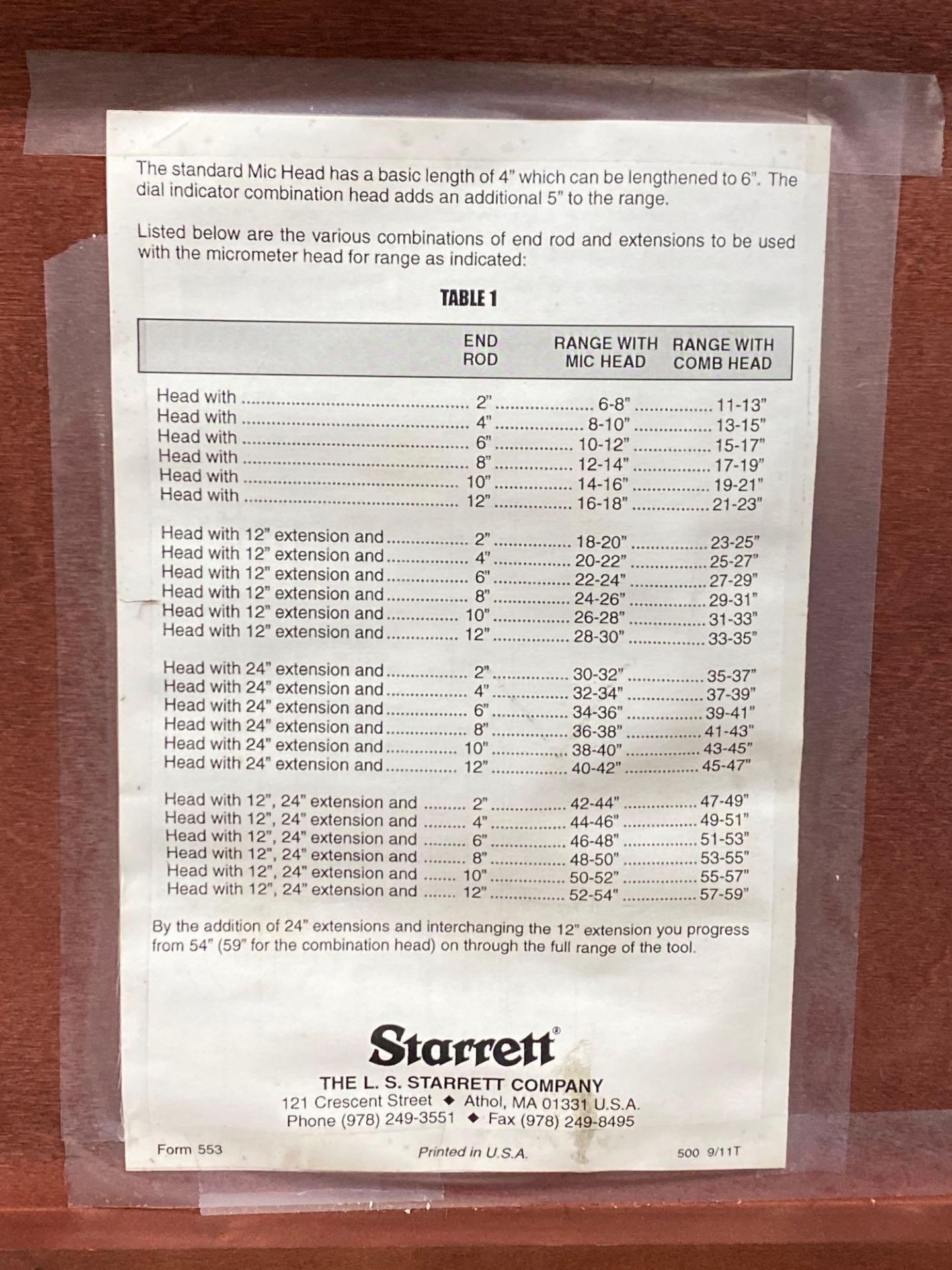 Starrett Inside Micrometers - Image 3 of 8