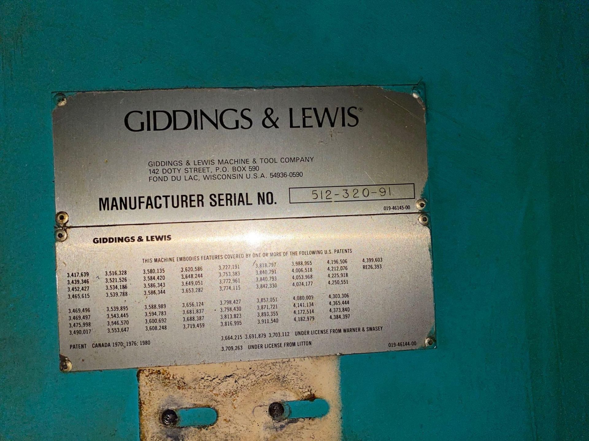 48in Giddings & Lewis 48VTC CNC VTL w/ 30 ATC, Cat 60 Taper, G&L 8000 Controller - Image 12 of 14