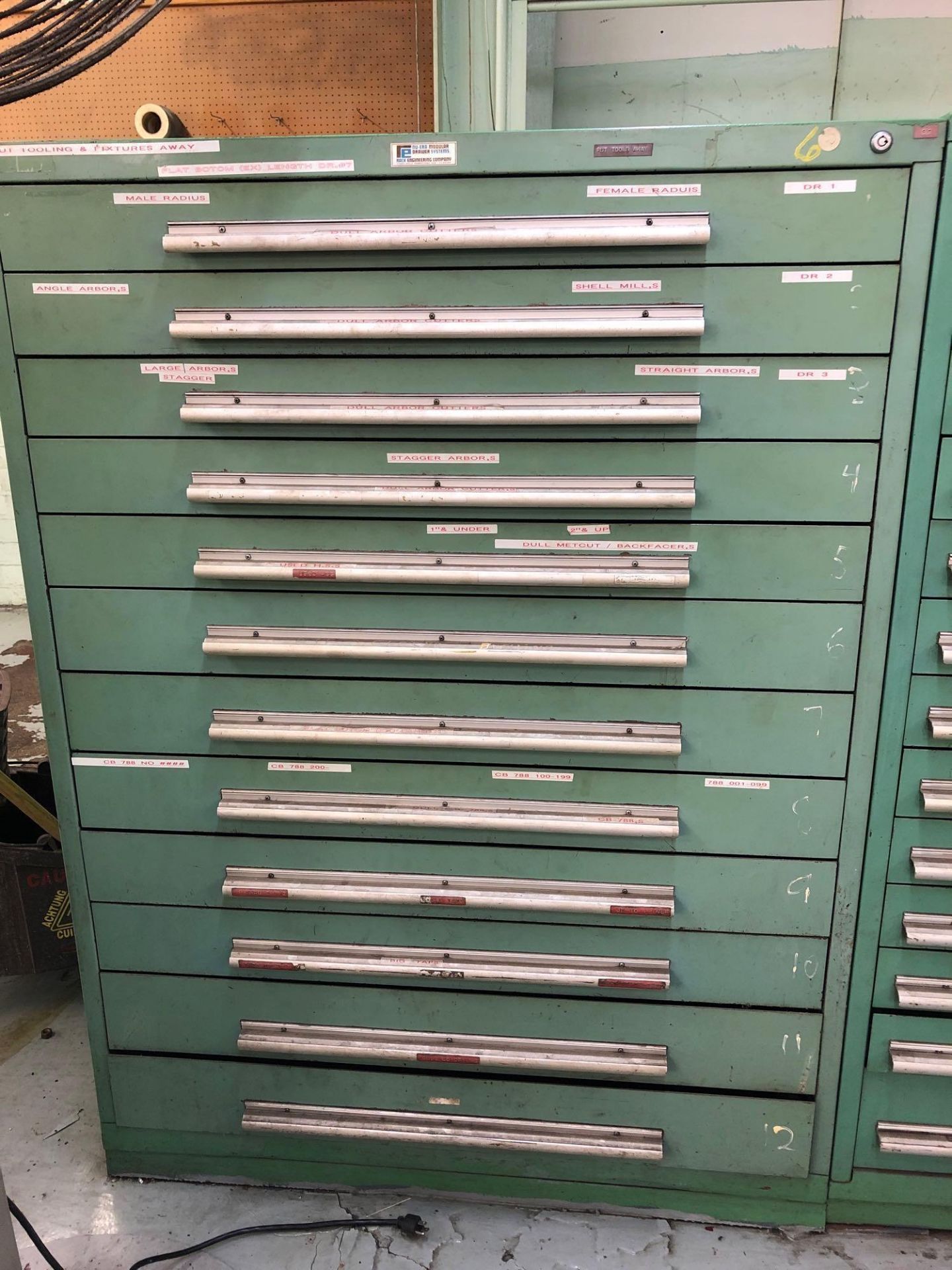 12 Drawer Nu-Era Cabinet, 45" W x 28" D x 61" H