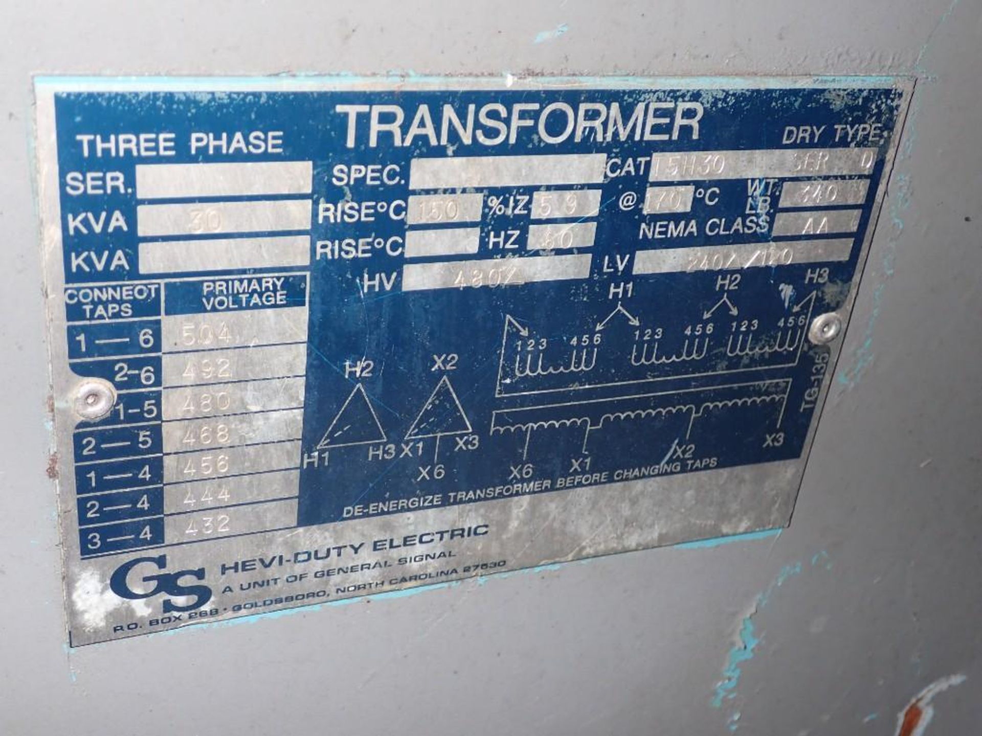 30 KVA GS Transformer - Image 4 of 5