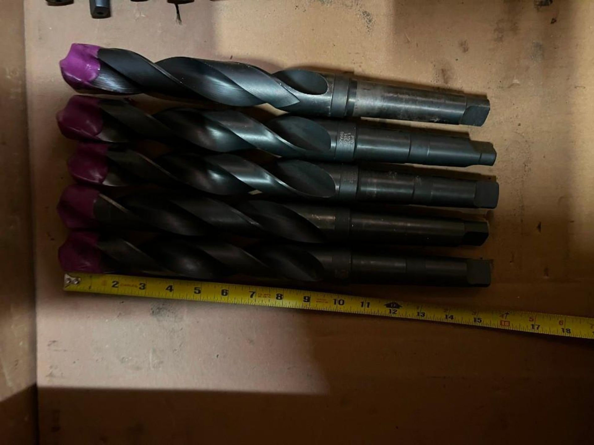 Lot of (5) HSS Drill Bits