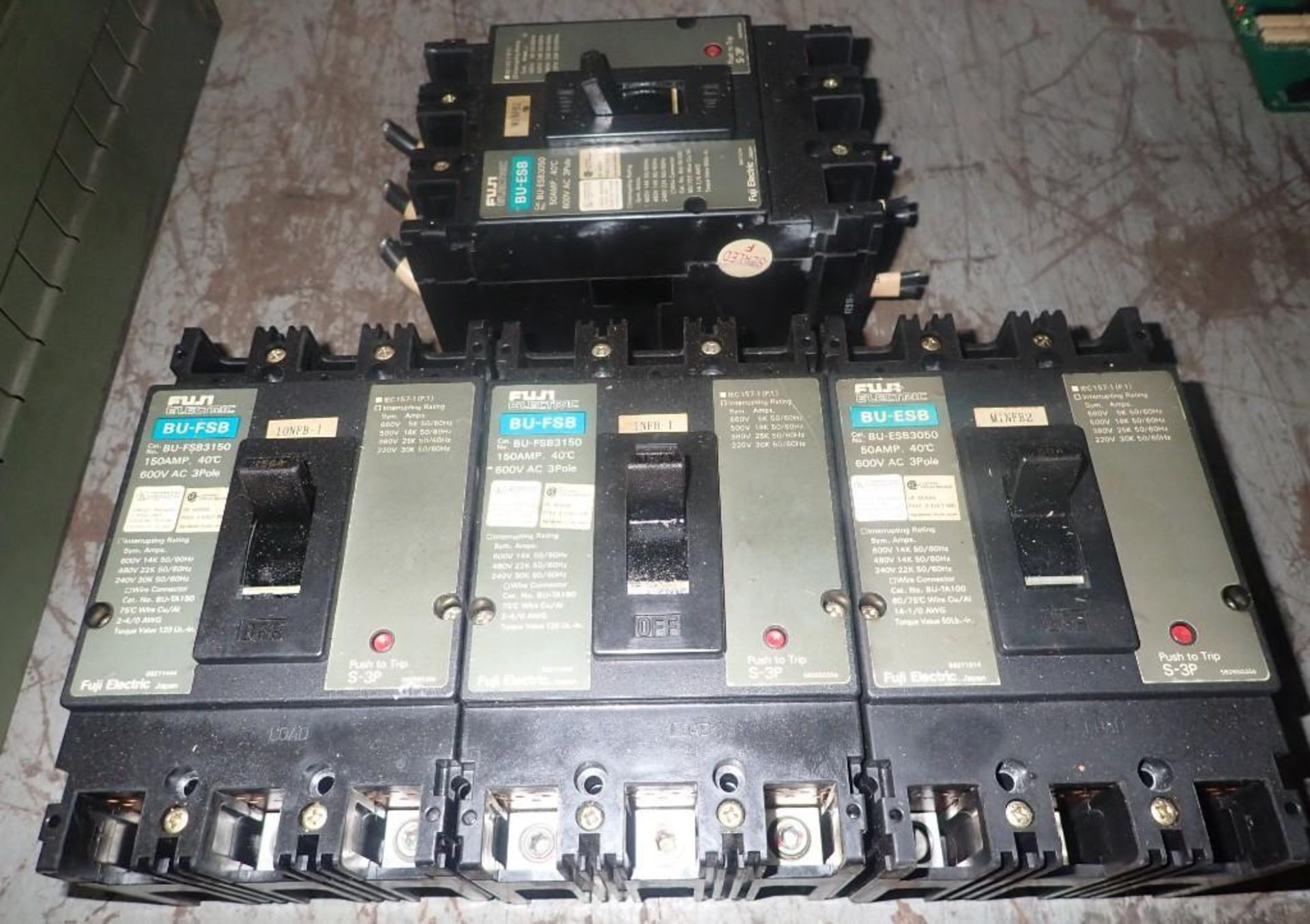 Lot of (4) Fuji Circuit Breakers