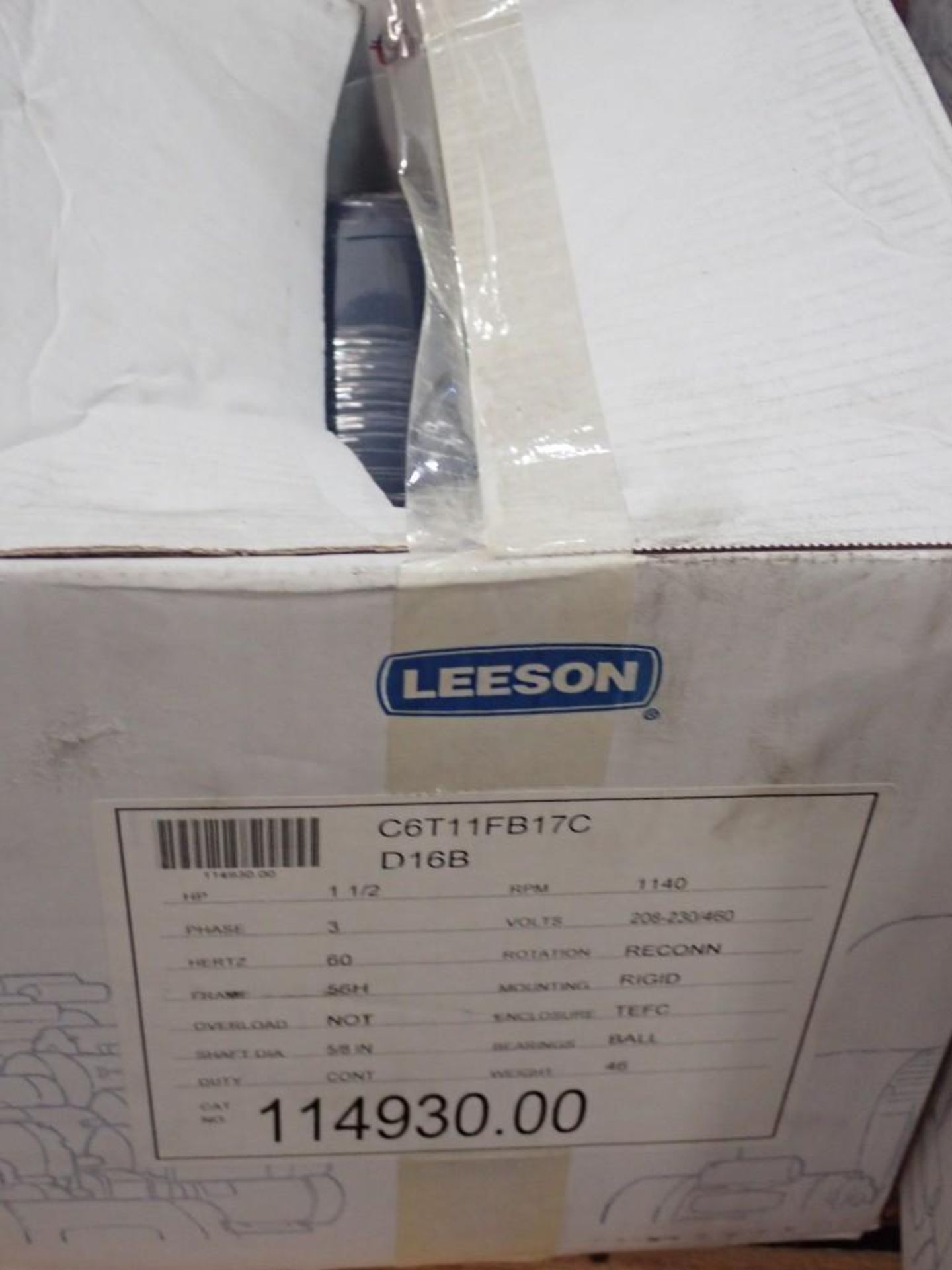 Lot of (6) Leeson Motors - Image 4 of 6