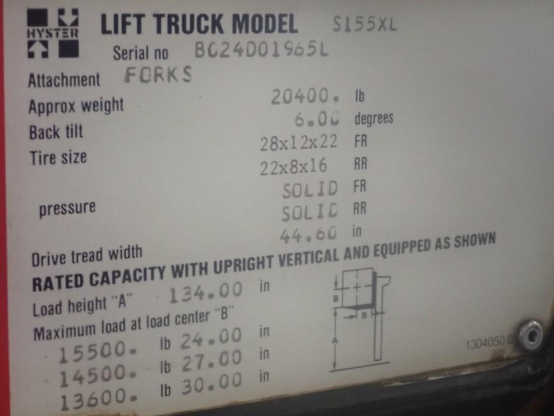15,000 Lb Hyster Forklift - Image 11 of 14
