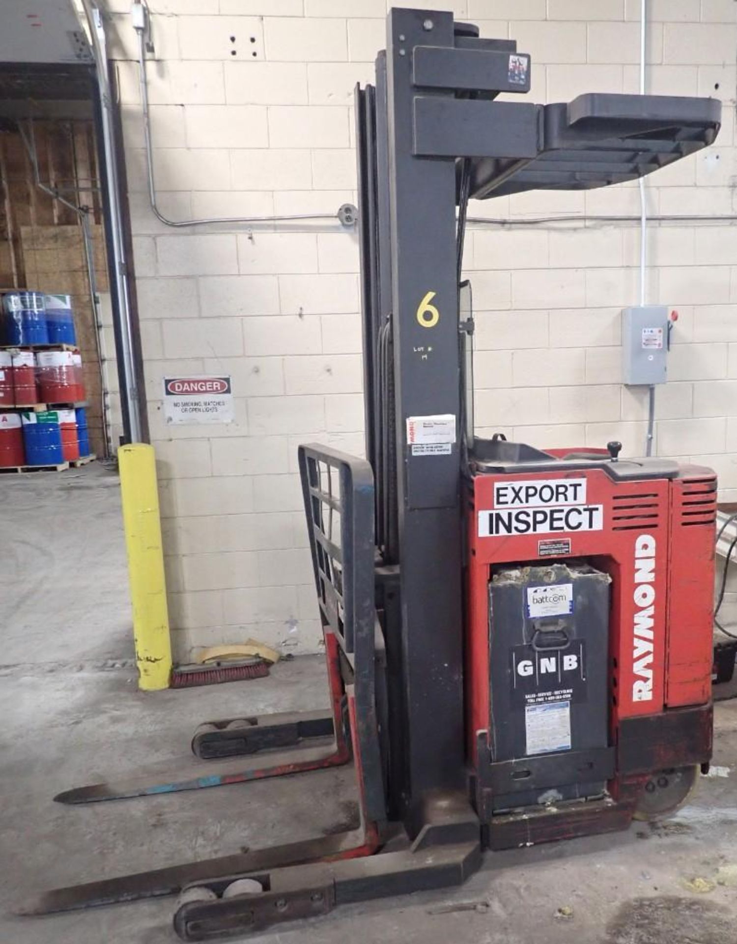 3,000 Lb Raymond Electric Stand Up Forklift