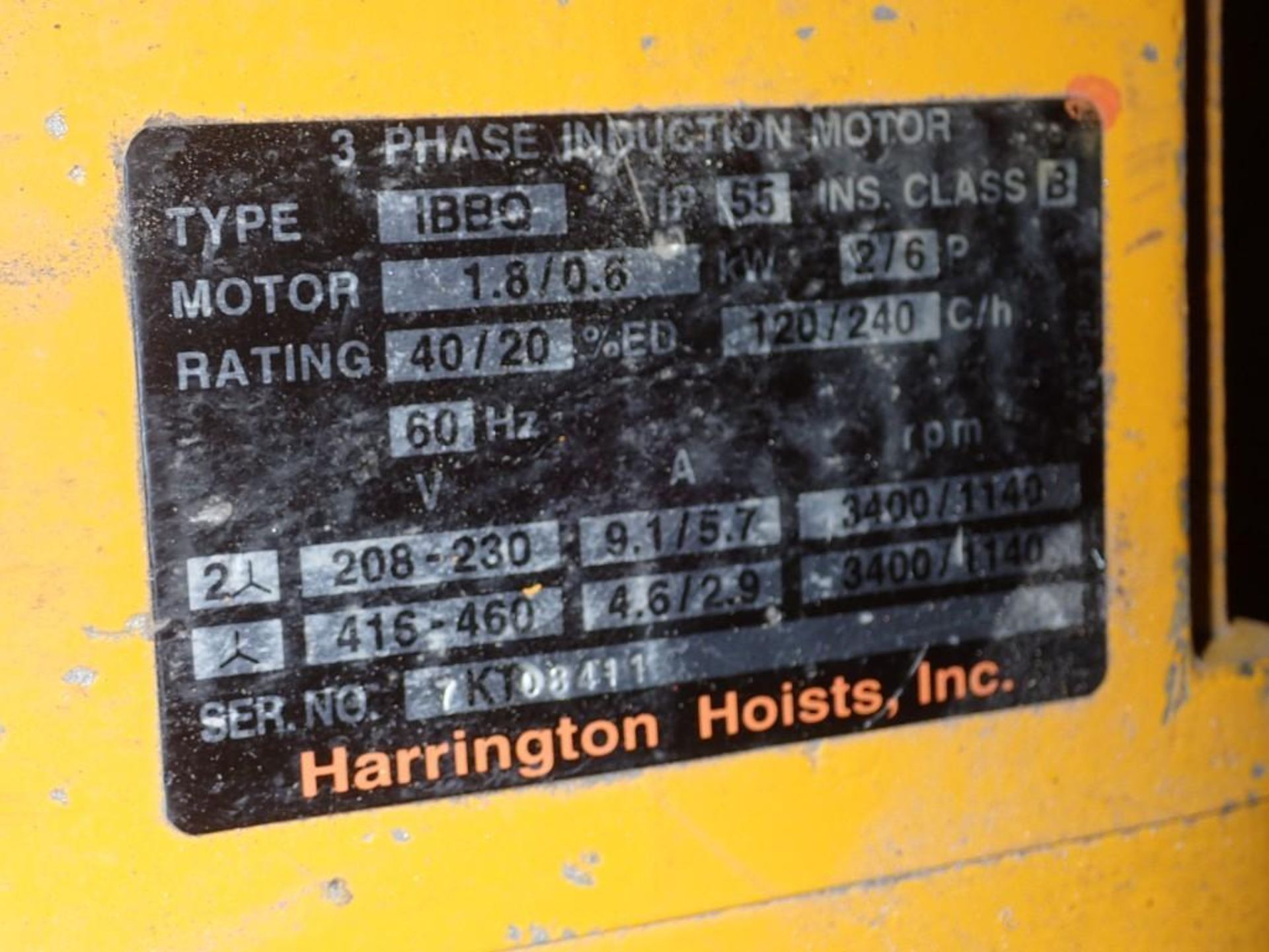 1-1/2 Ton Harrington Hoist - Image 4 of 6