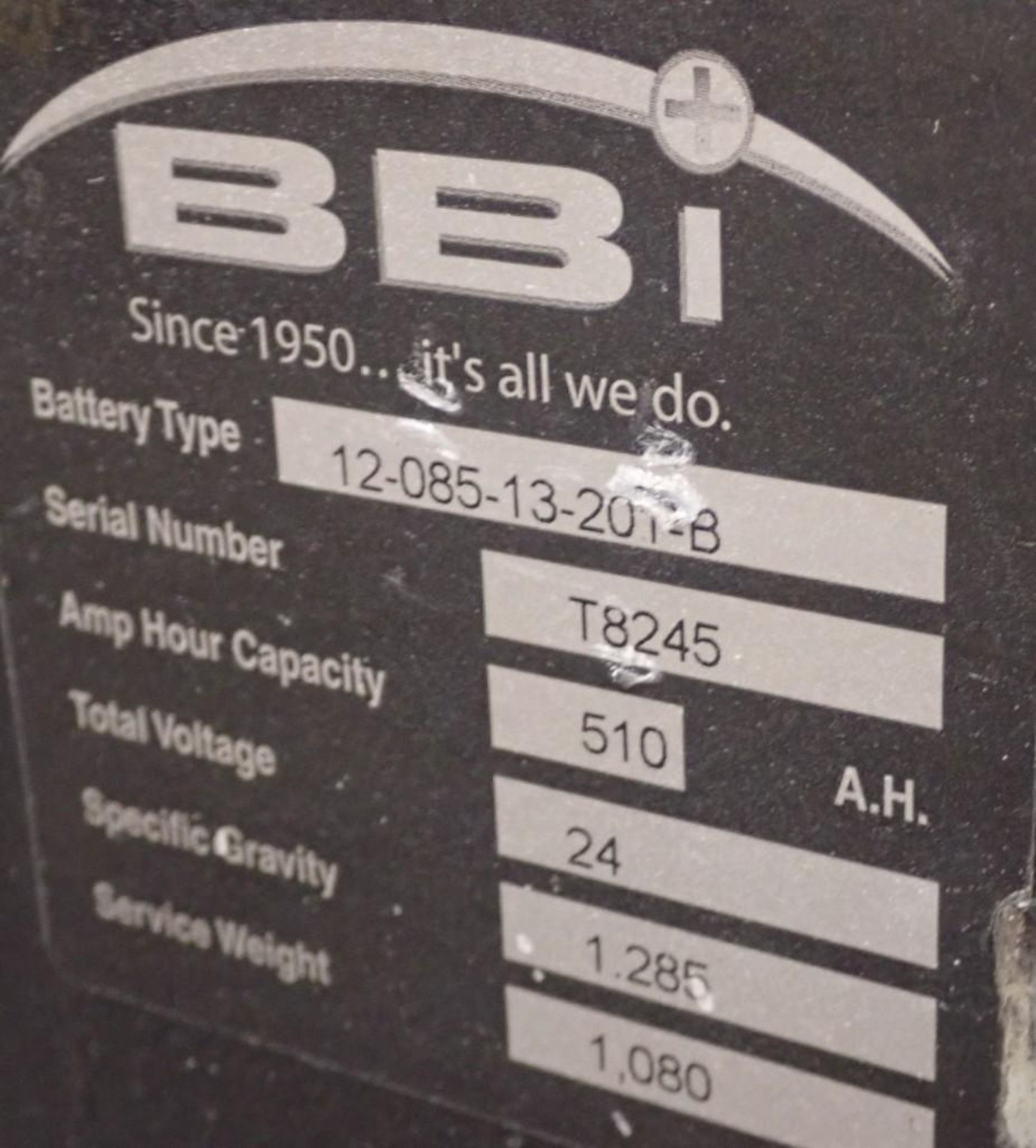 BBi #12-085-13 Forklift Battery - Image 5 of 5