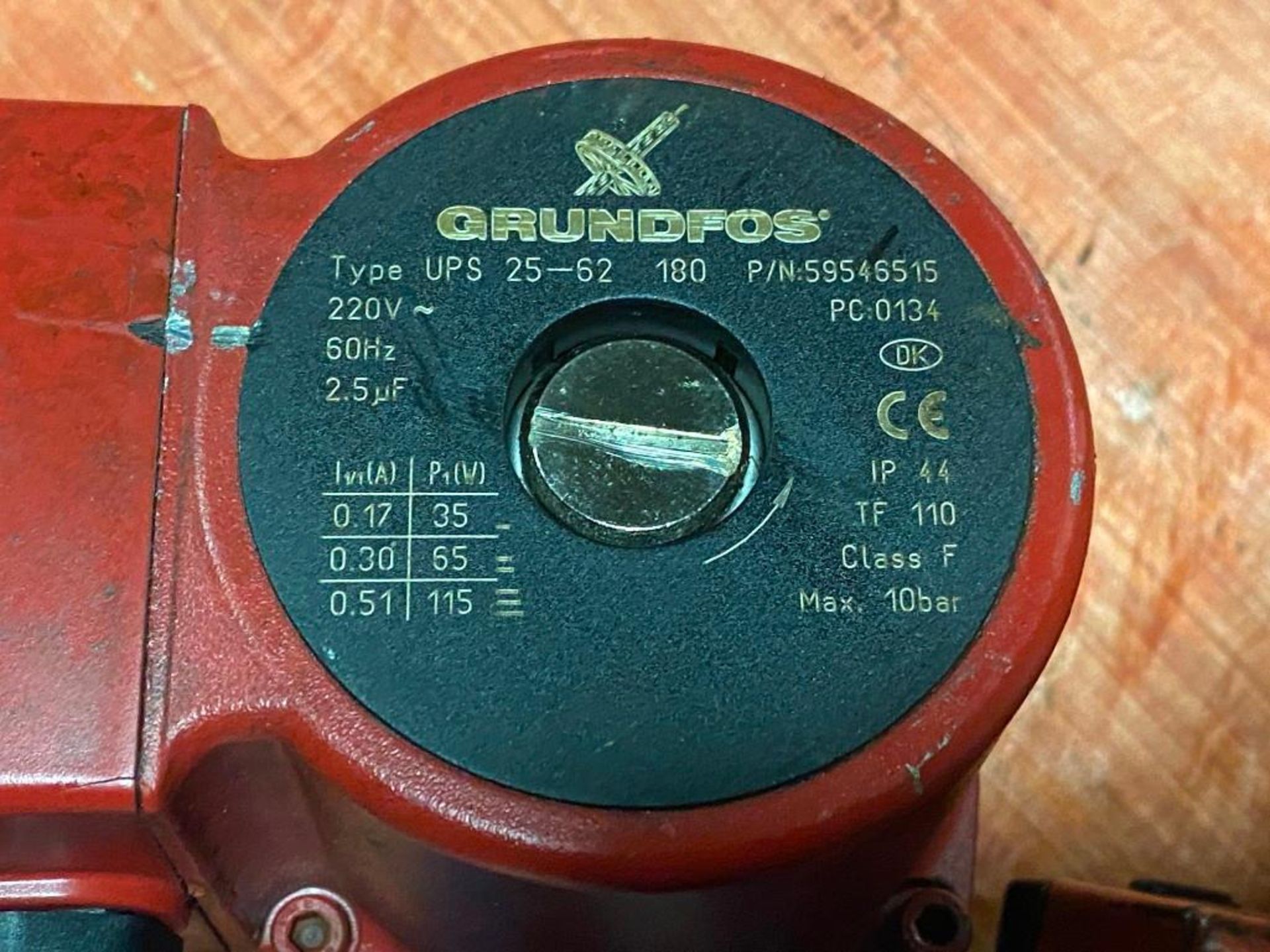 Lot of (2) Grundfos #UPS 25-62 / P/N 59546515 Oil Pump Motors - Image 4 of 4