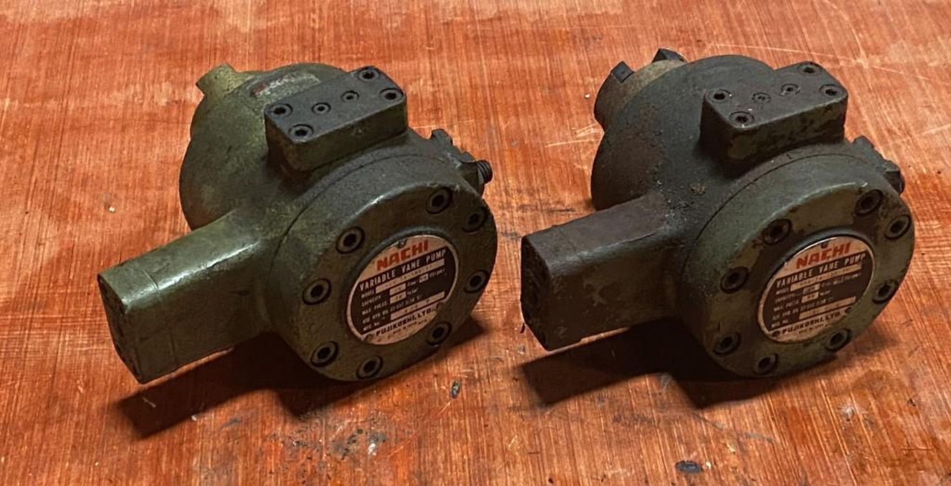 Lot of (2) Nachi #VDR-1A-1A2-11 Variable Vane Pumps