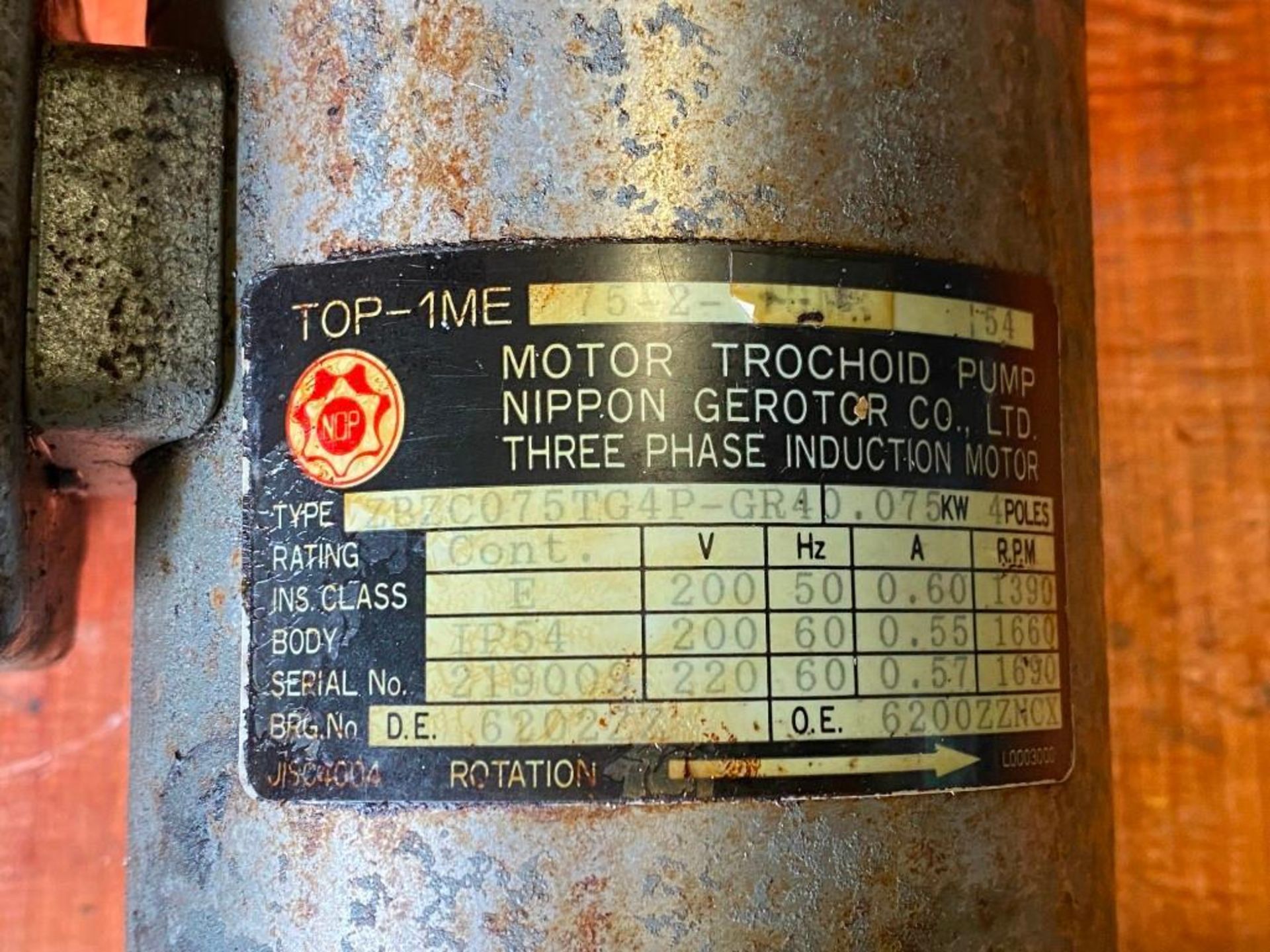 Nippon Gerotor #TOP-1ME75-2-??? / TOP-10MA Trochoid Pump - Image 3 of 4