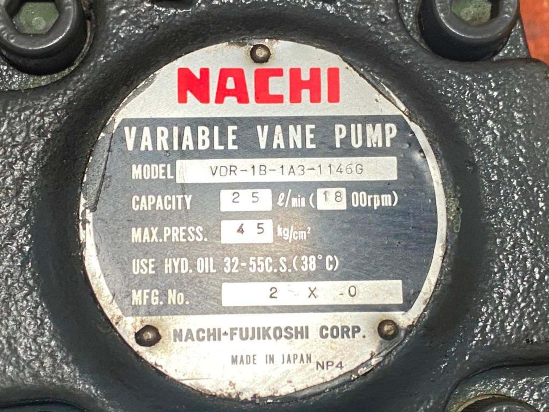 Lot of (2) Nachi #VDR-1B-1A2-C-U21 & #VDR-1B-1A3-1146G Variable Vane Pumps - Image 4 of 4