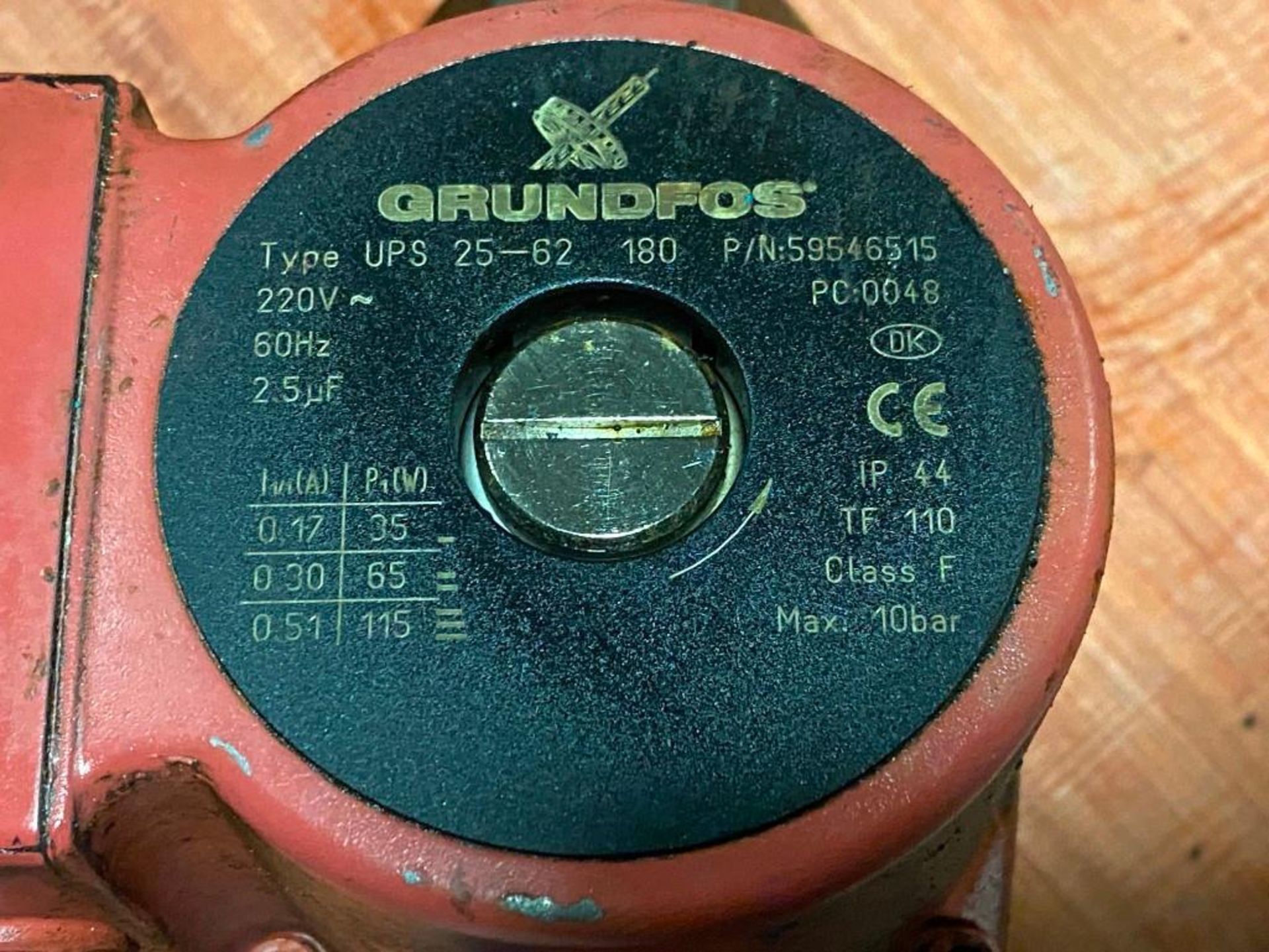 Lot of (2) Grundfos #UPS 25-62 / P/N 59546515 Oil Pump Motors - Image 3 of 4