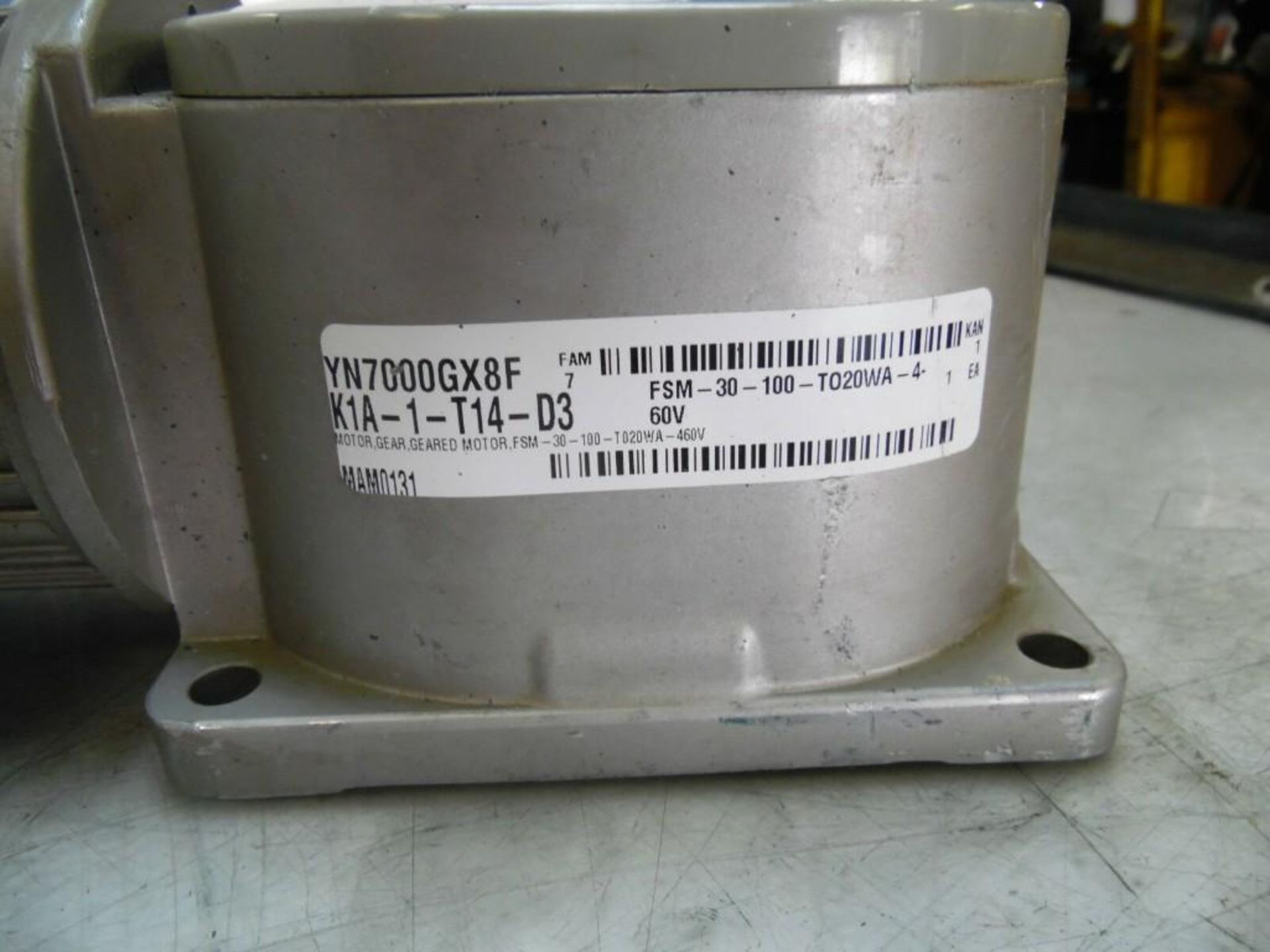Lot of (2) GTR Induction Geared Motor, FSM-30-100-T020WA, 0.4 kW, Ratio 1:100 - Image 4 of 4