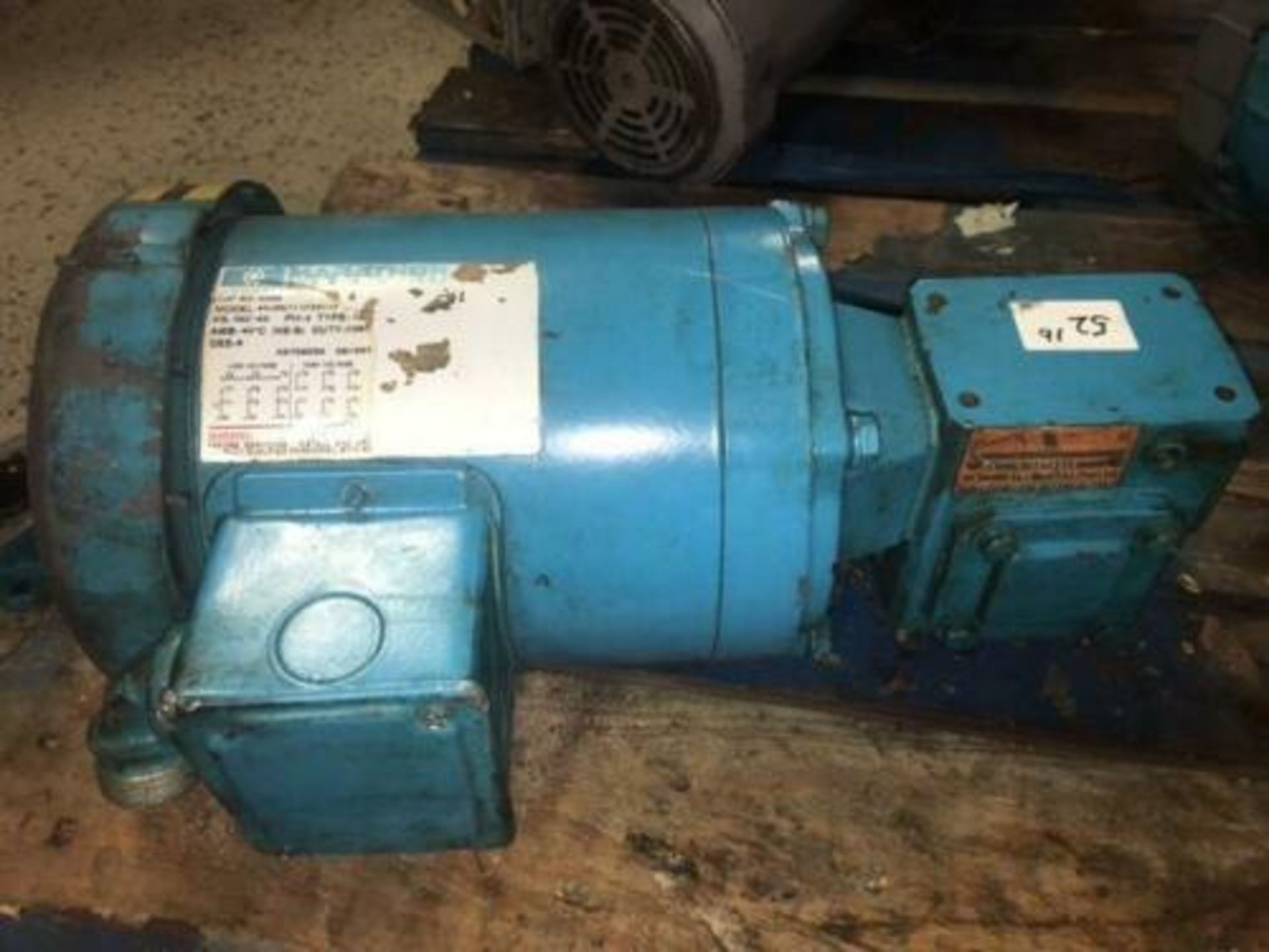 *Lot of 2* Marathon Electric 1/4 HP Motor w/ Browning Gear Reducer, 133Q56L5, 230/460V - Image 3 of 8