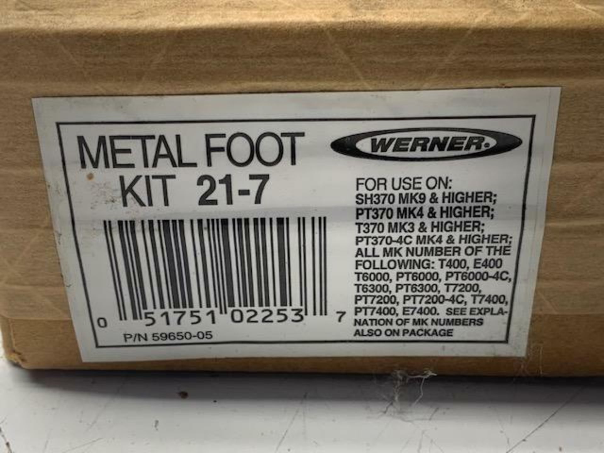 Lot of (6) NEW WERNER 21-7 METAL SHOE KIT * NEW IN BOX *, P/N 59650-05 - Image 3 of 3