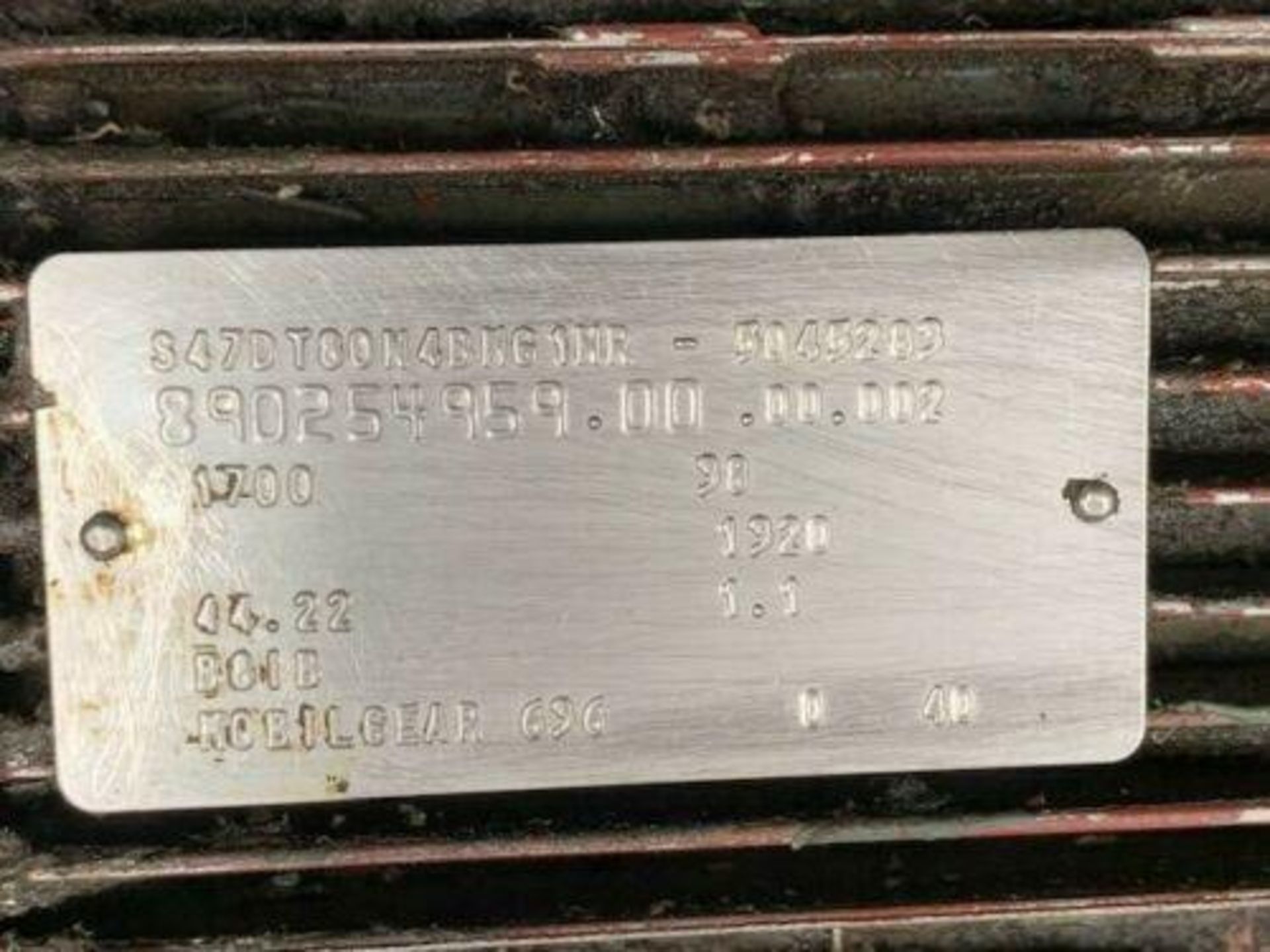 Sew-Eurodrive #S47DT80N4BMG1HR Motor / Gearbox, 44.22:1 Ratio, 38 RPM, 220V - Image 4 of 4