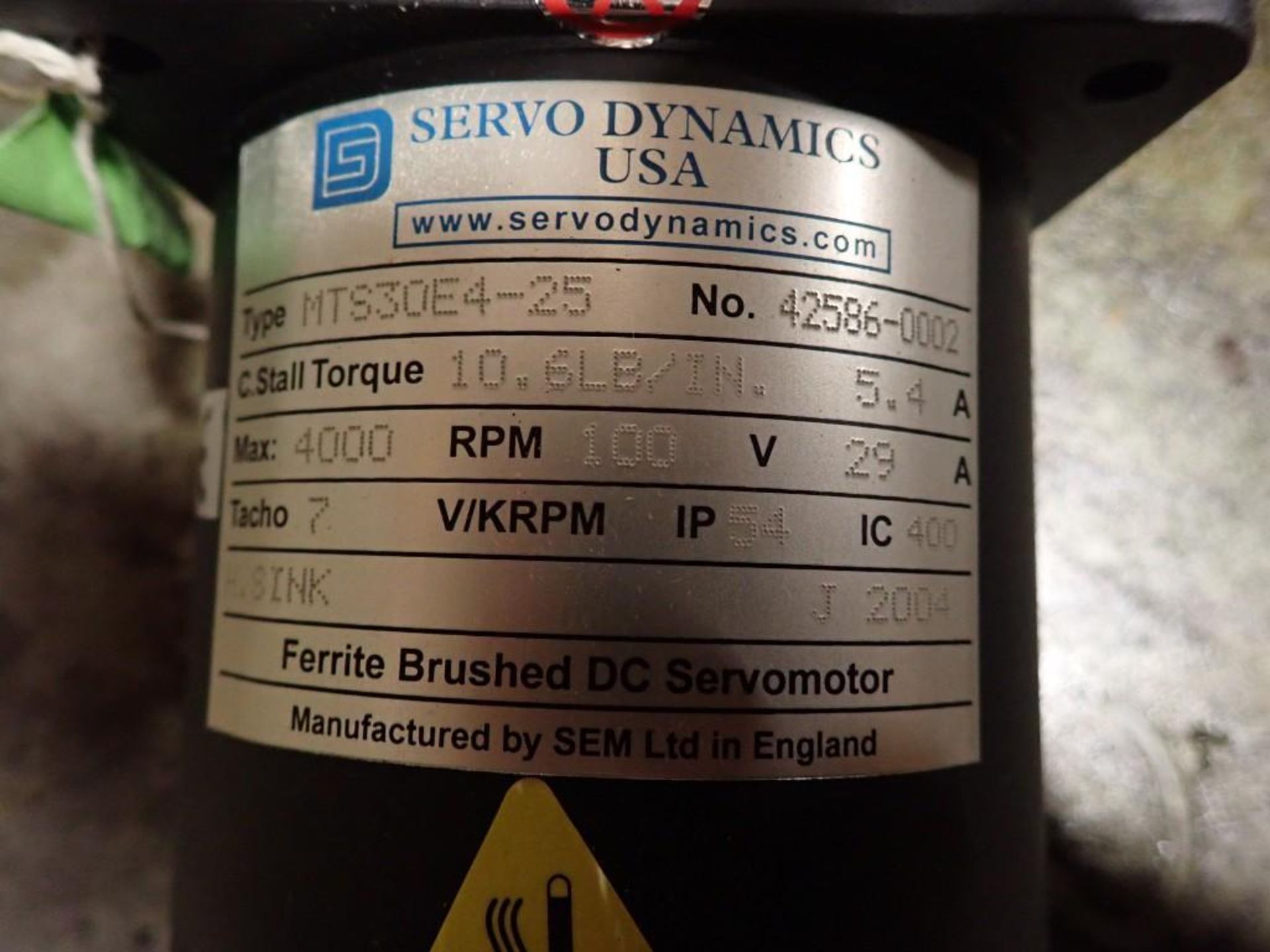 NEW IN BOX - Servo Dynamics # MTS30E4-25 Brushed DC Motor - Image 8 of 8