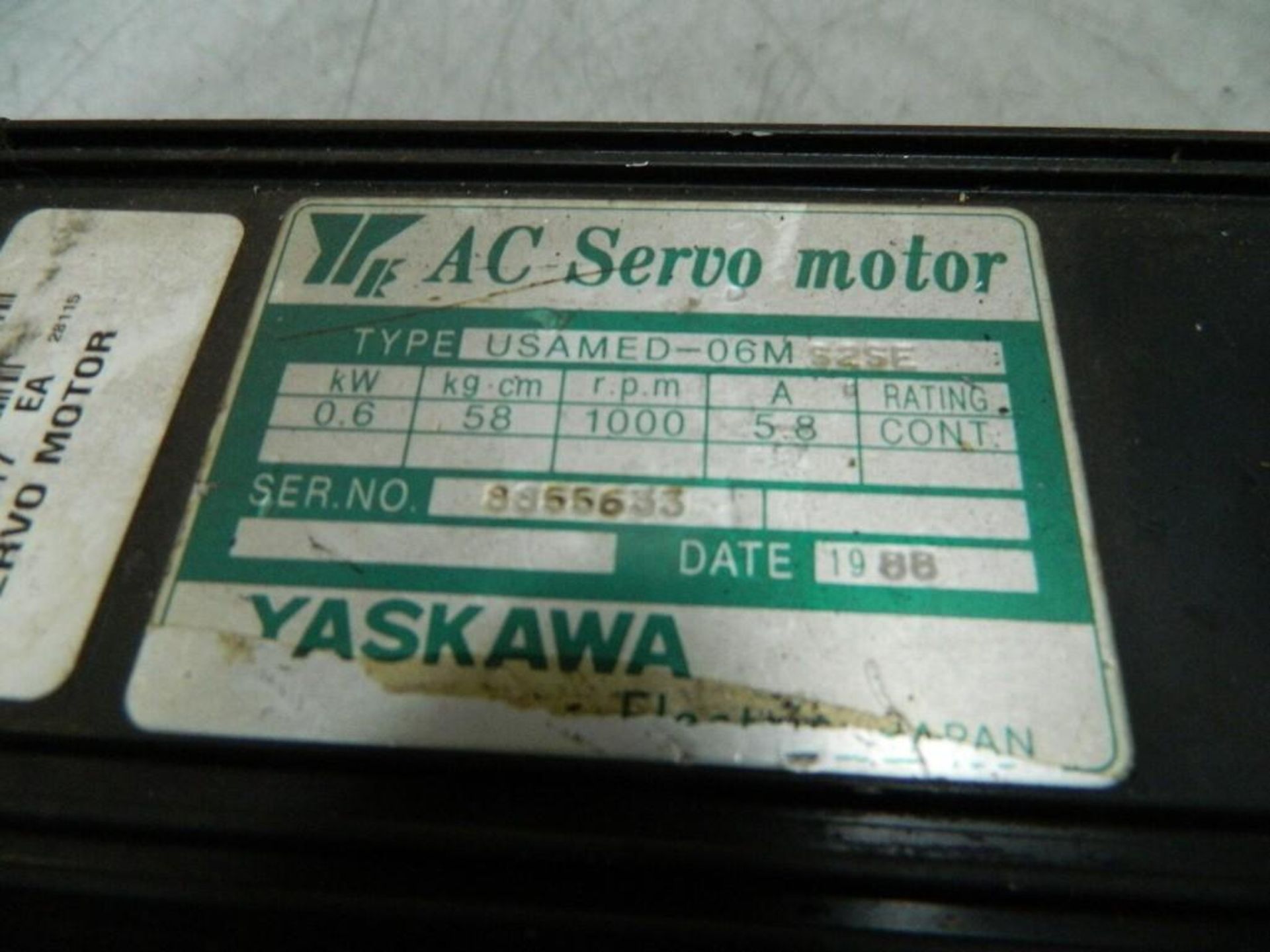 Yaskawa #USAMED-06MS2SE AC Servo Motor - Image 5 of 5