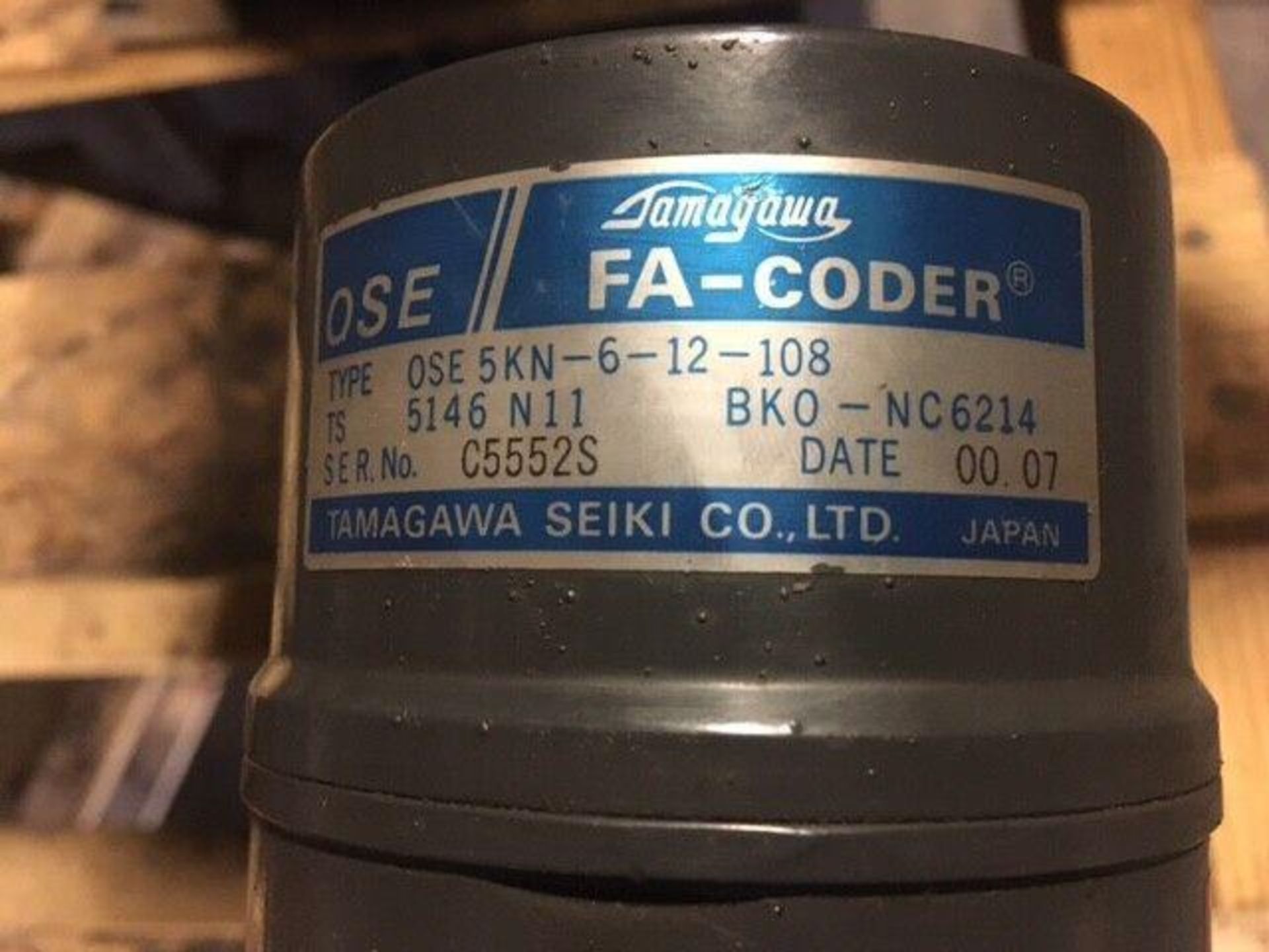 Mitsubishi AC Servo Motor, # HA 200CS w/ Encoder OSE 5KN-6-12-108 - Image 7 of 7