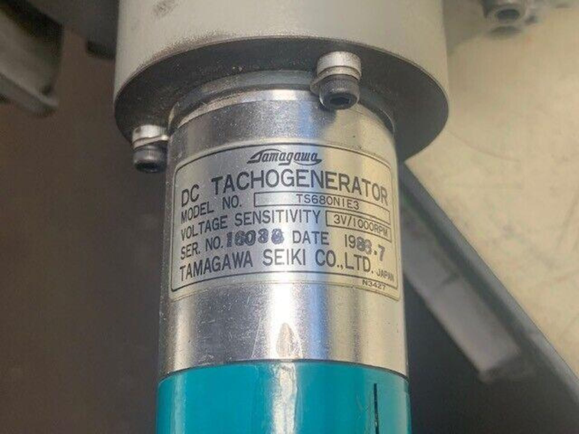 Mitsubishi #HD81B-12S, DC Servo Motor, Tamagawa Tachogenerator TS680NIE3 - Image 7 of 7