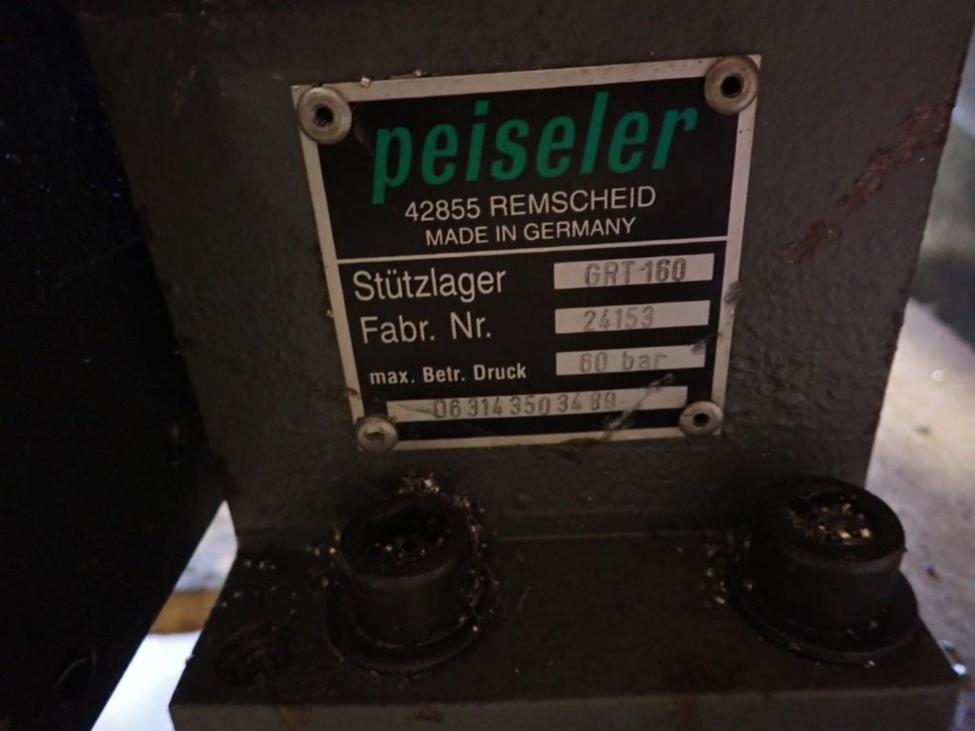 Peiseler AWU 160 NC Rotary Table w/ Tailstock - Image 7 of 7