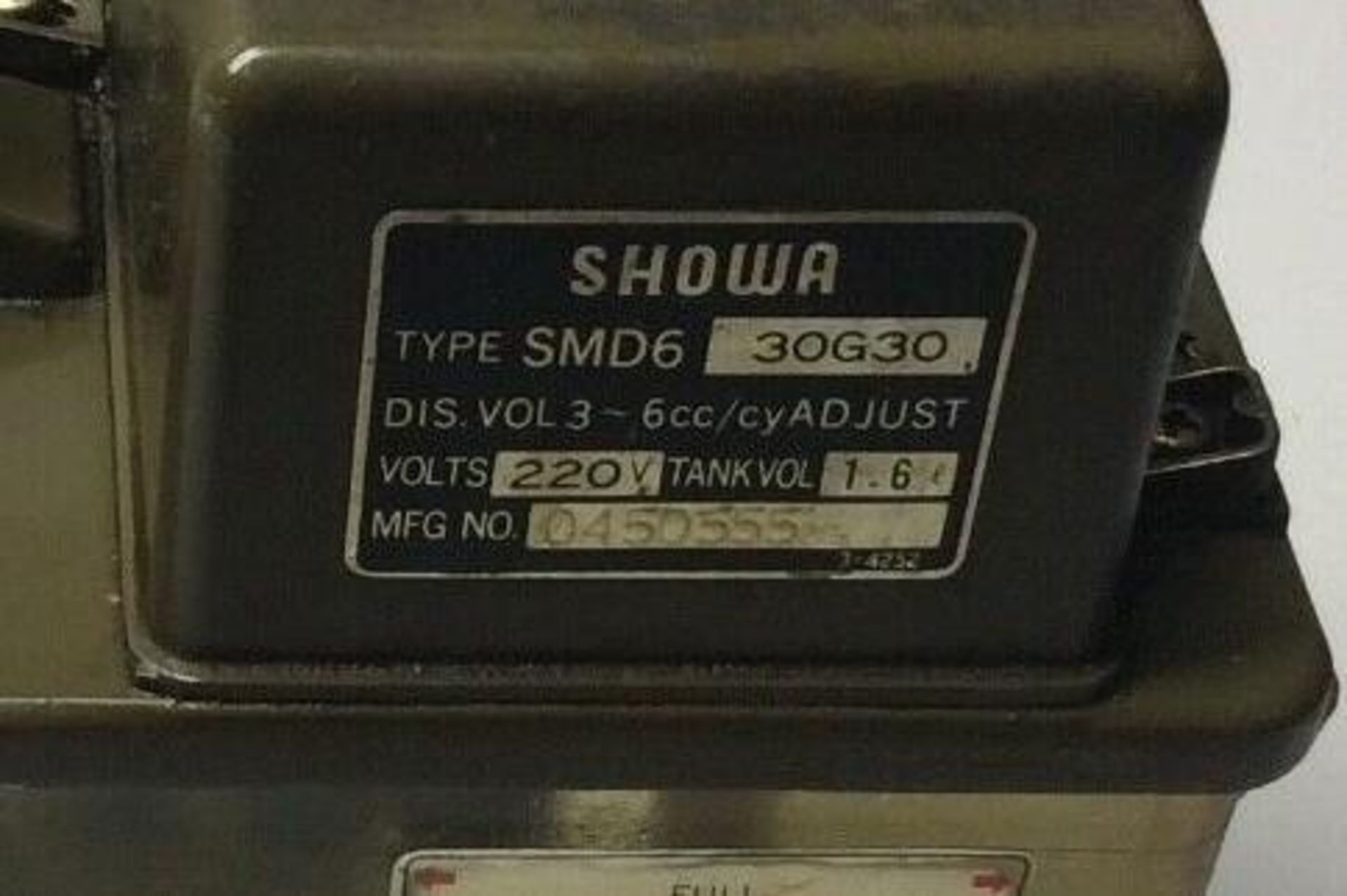 Showa #SMD6 Lubrication System, 220 V - Image 5 of 5
