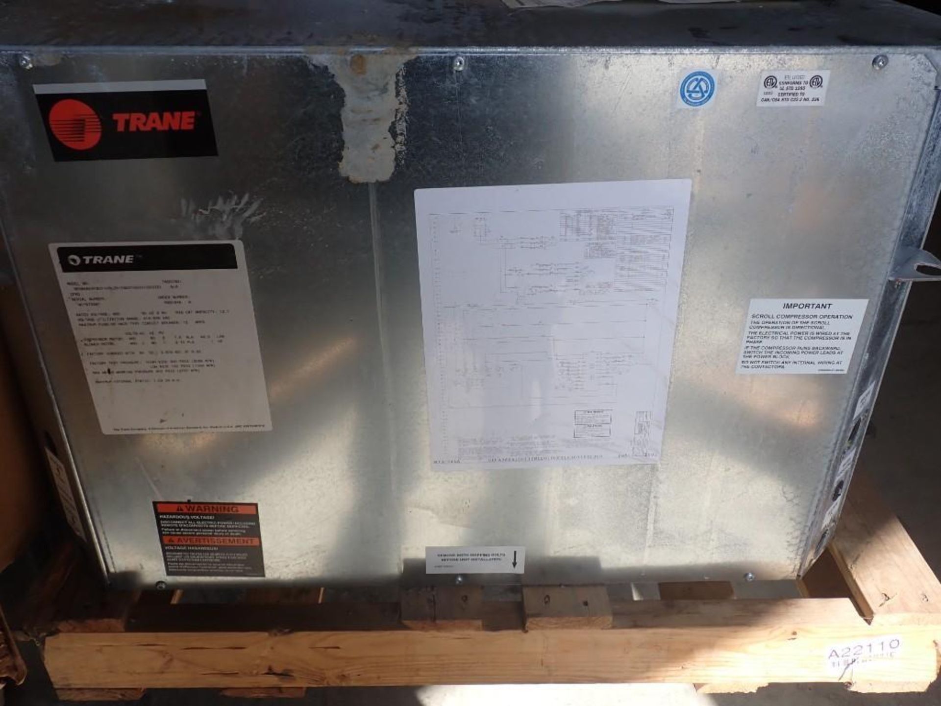 Trane HVAC Unit - Image 5 of 8