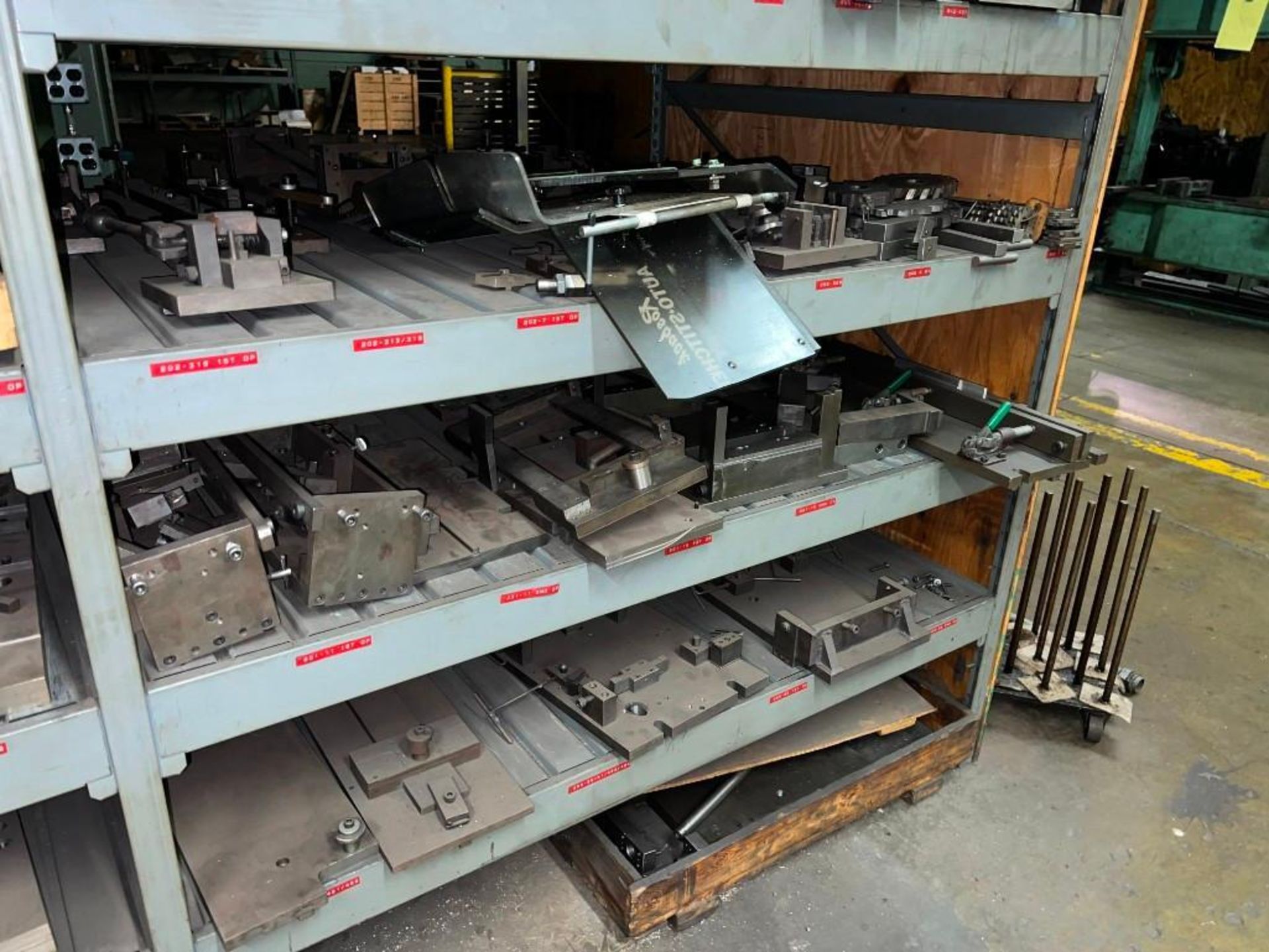 Material Rack Including Misc Fixtures, Tooling, & Dies - Image 2 of 6
