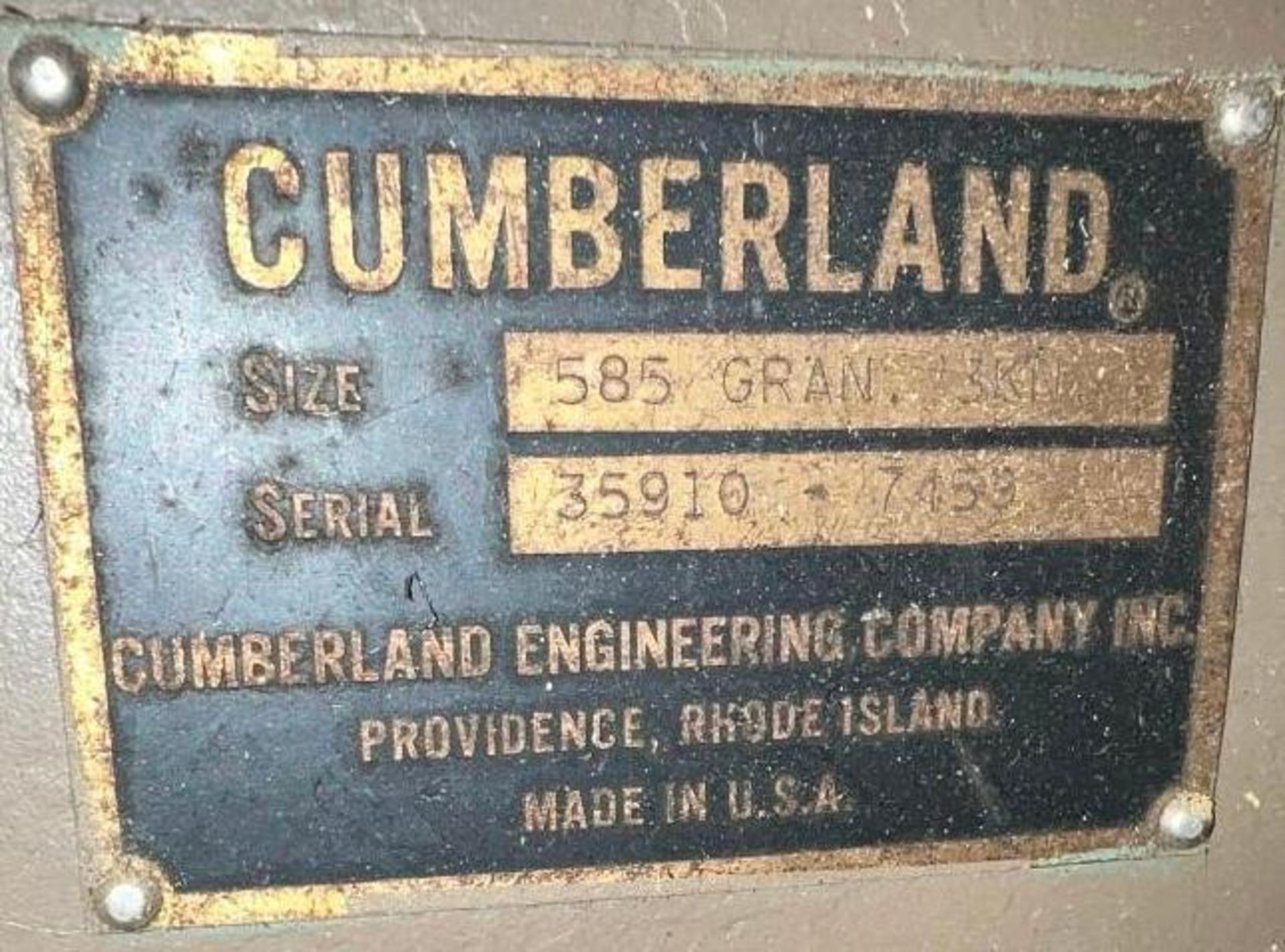 Cumberland #585 Granulator - Image 5 of 5