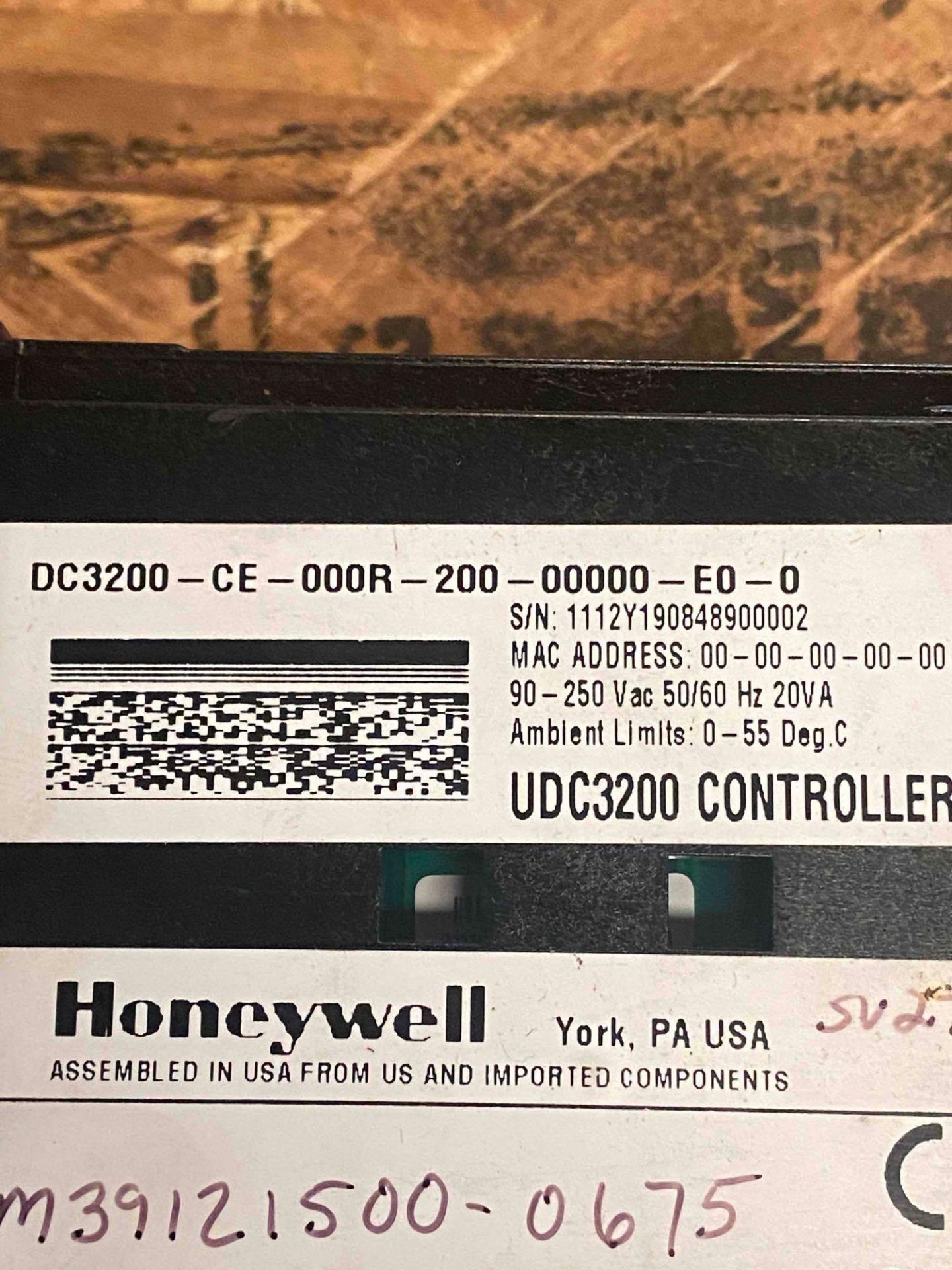 LOT OF (2) ASSORTED Honeywell Universal Digital Control - Image 3 of 4