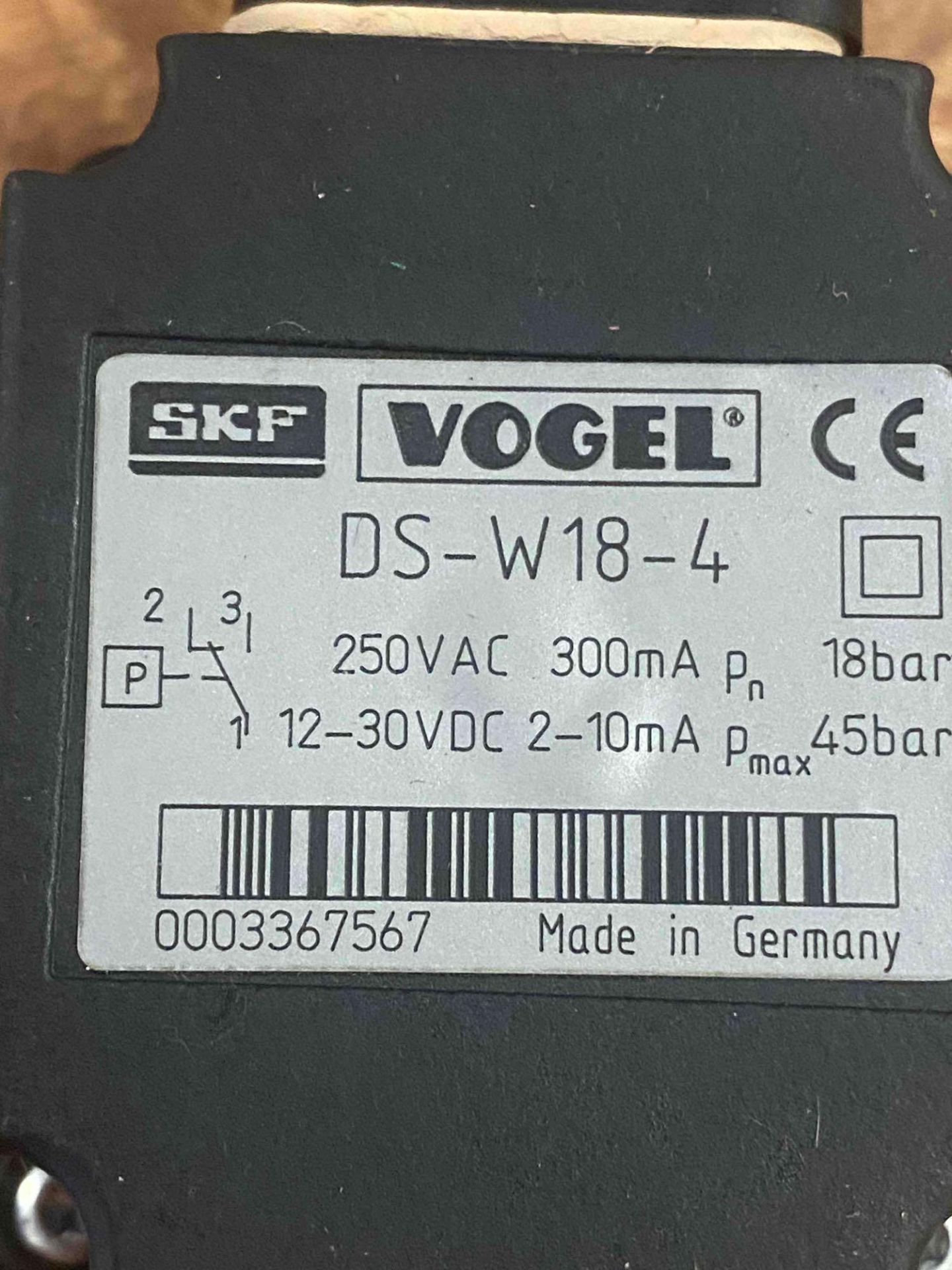Vogel SFK Pressure Switch - Image 2 of 3