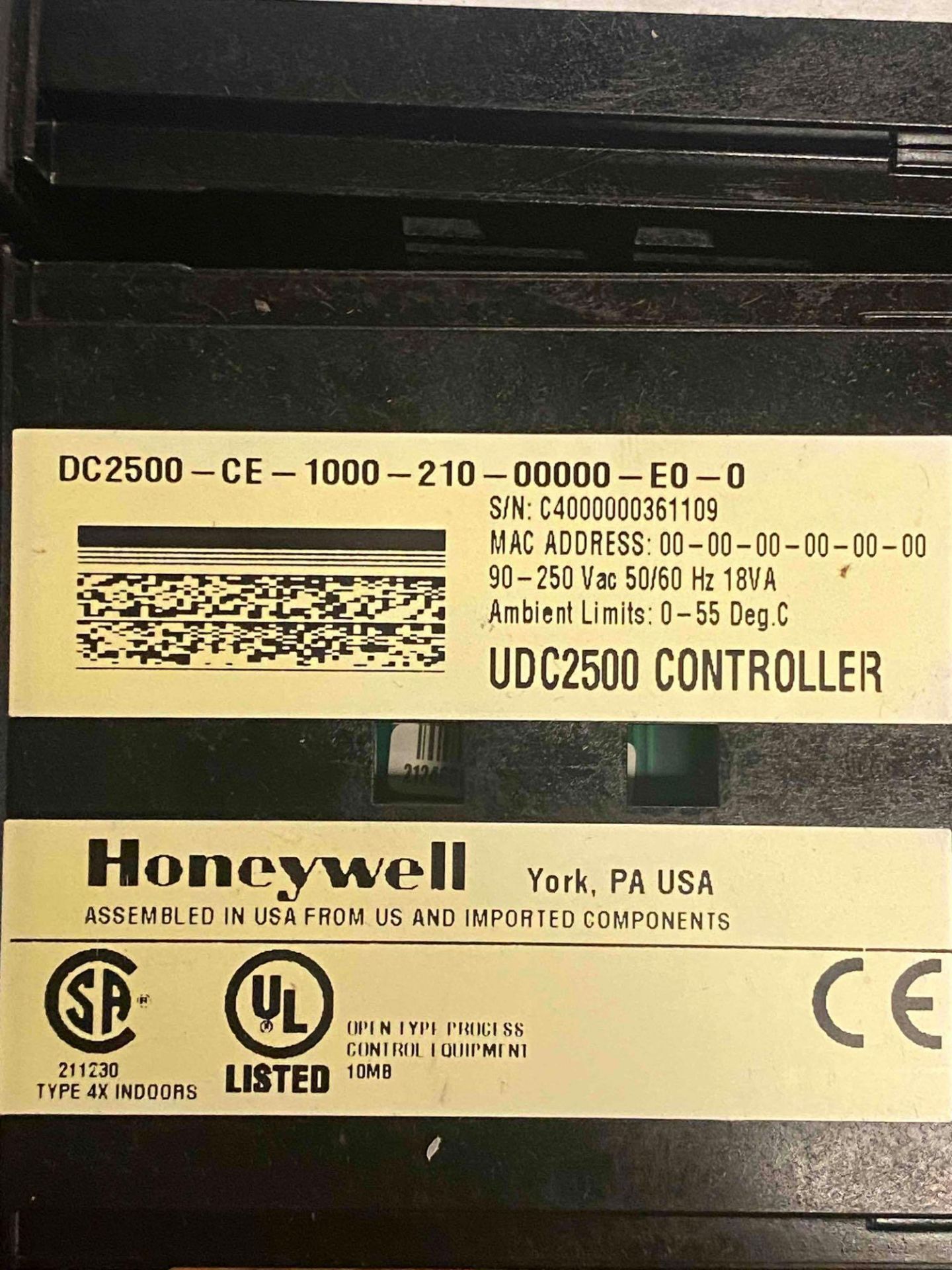 LOT OF (2) ASSORTED Honeywell Universal Digital Control - Image 4 of 4