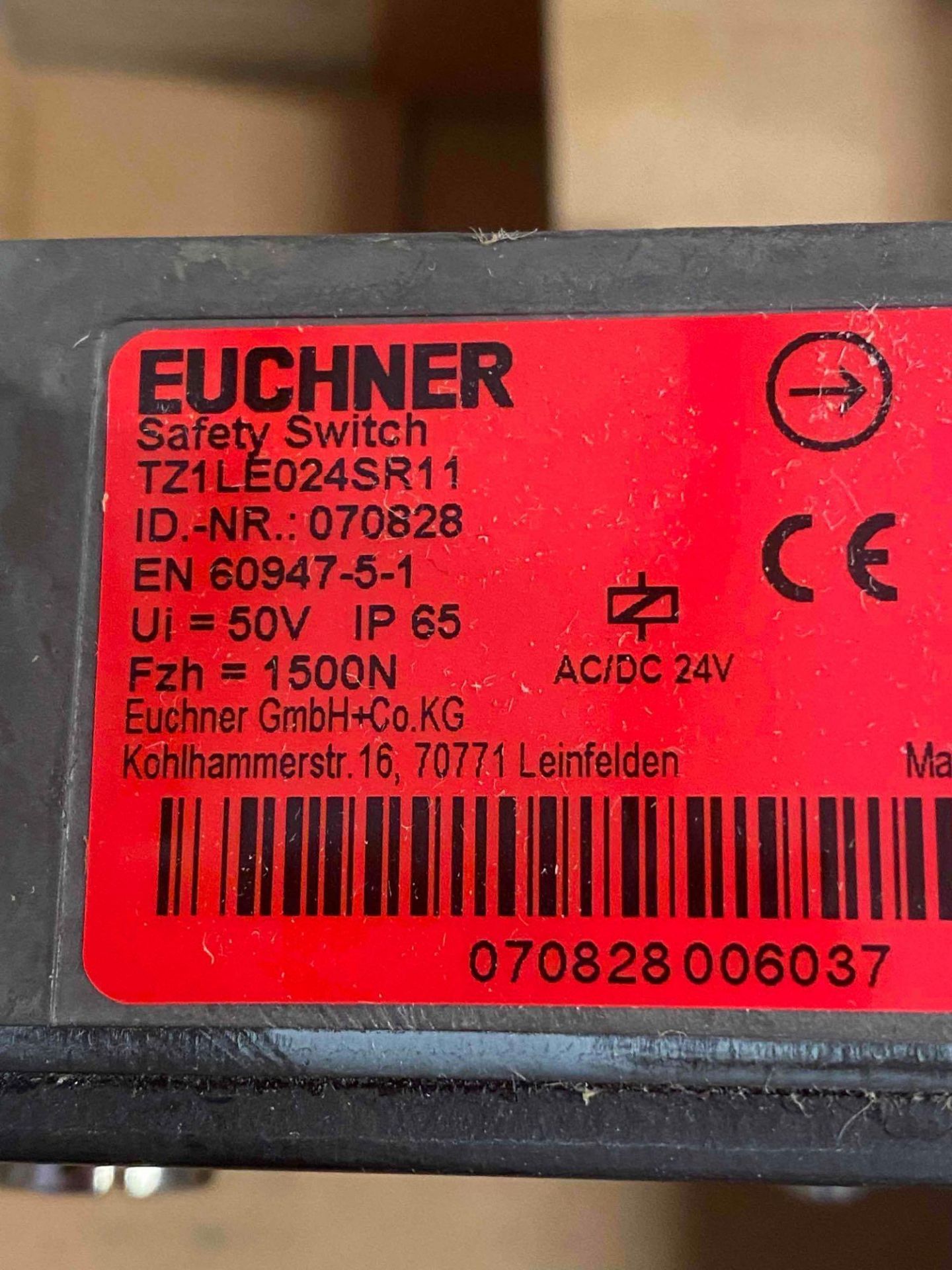 LOT OF (2) ASSORTED EUCHNER SAFETY SWITCHES - Image 3 of 4