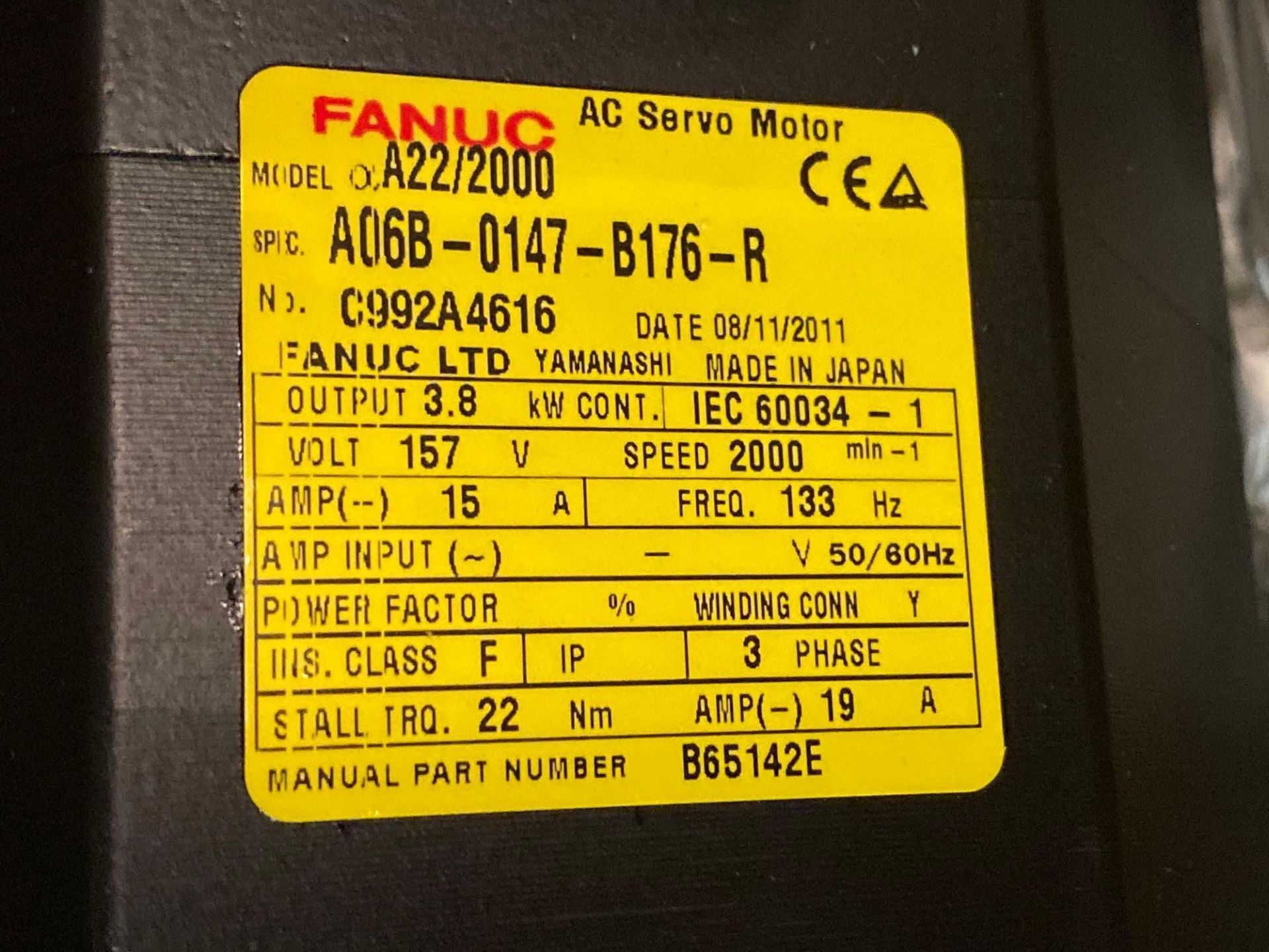 Repaired Fanuc AC Servo Motor - Image 4 of 7