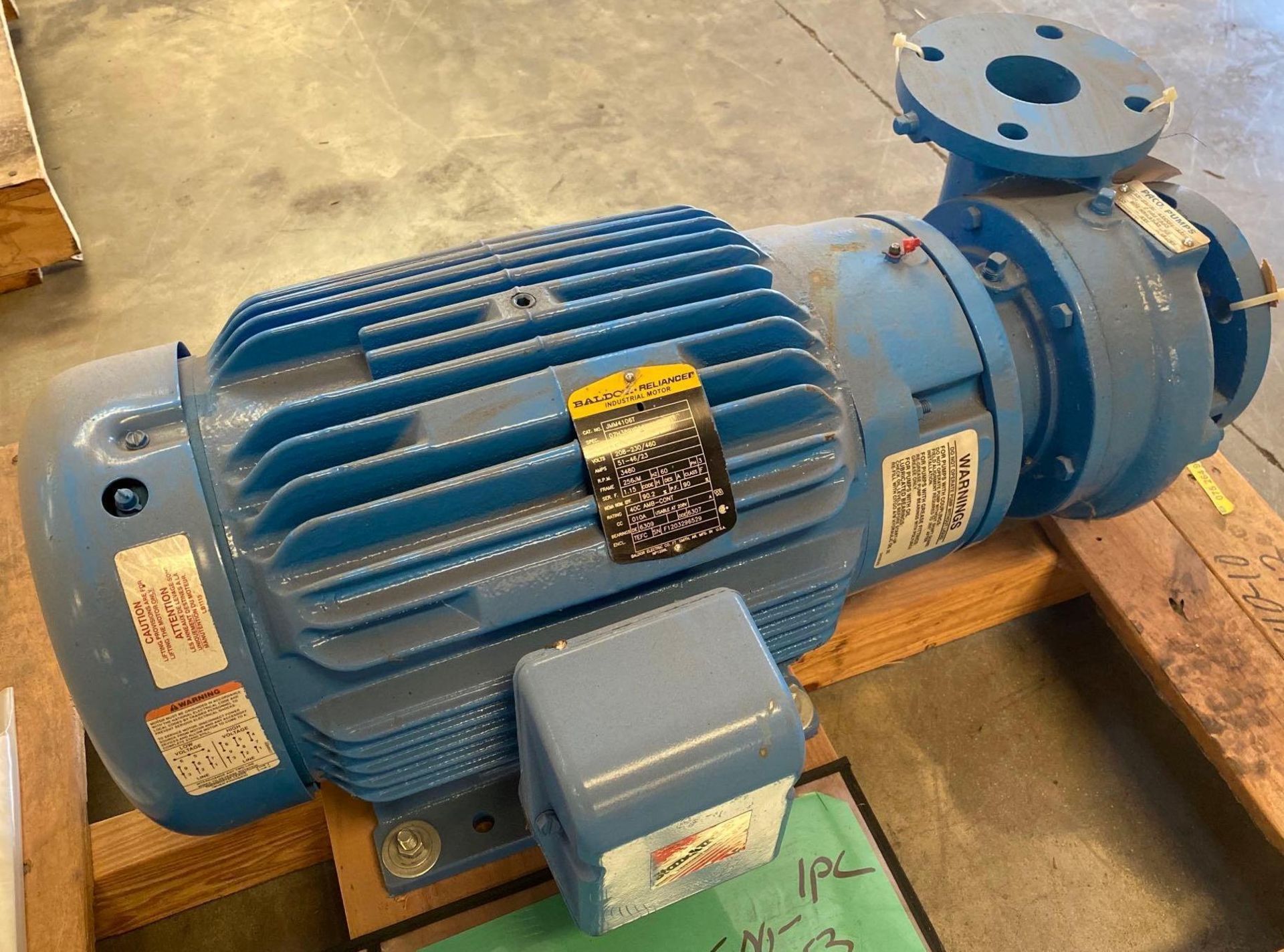 NEW 20 HP Baldor AC Motor w/ Paco Pump Unit