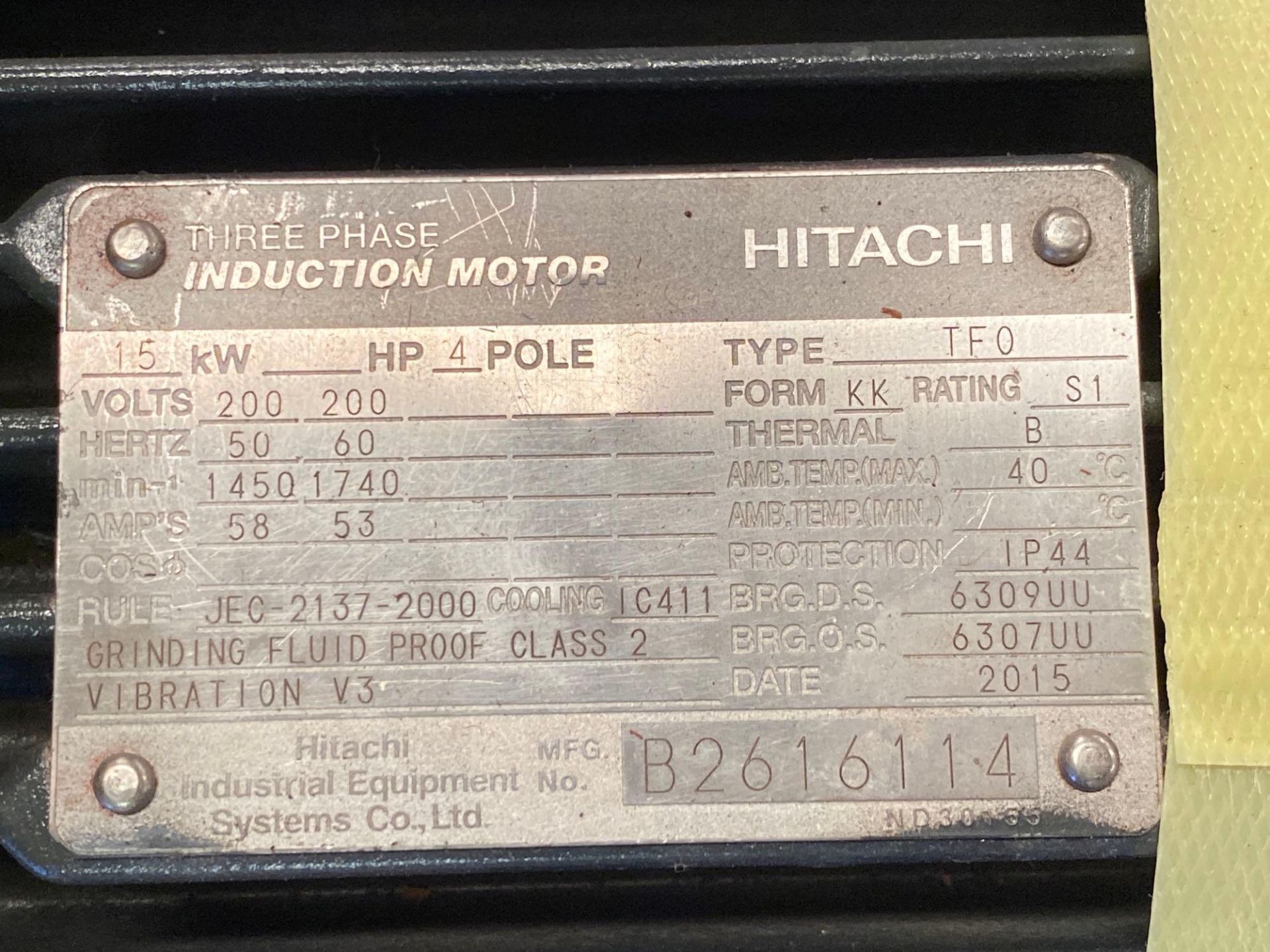 NEW Hitachi Induction 3 Phase Motor - Image 3 of 4