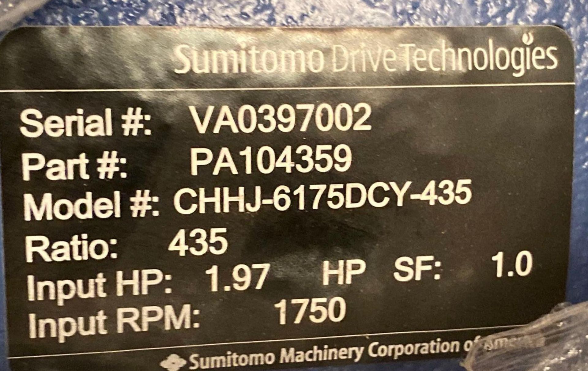 NEW Sumitomo Gear Reducer Drive - Image 3 of 4