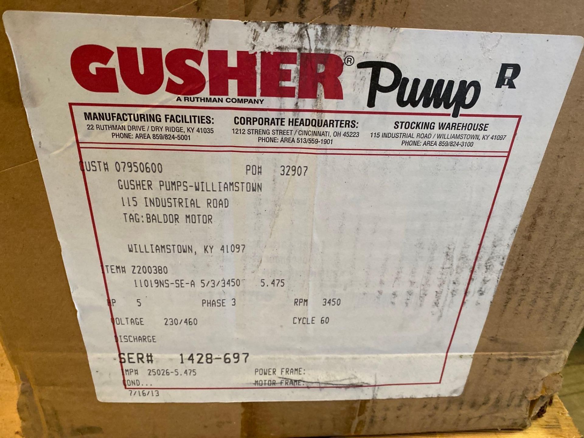 NEW IN BOX Gusher 5 HP Coolant Pump - Image 5 of 5